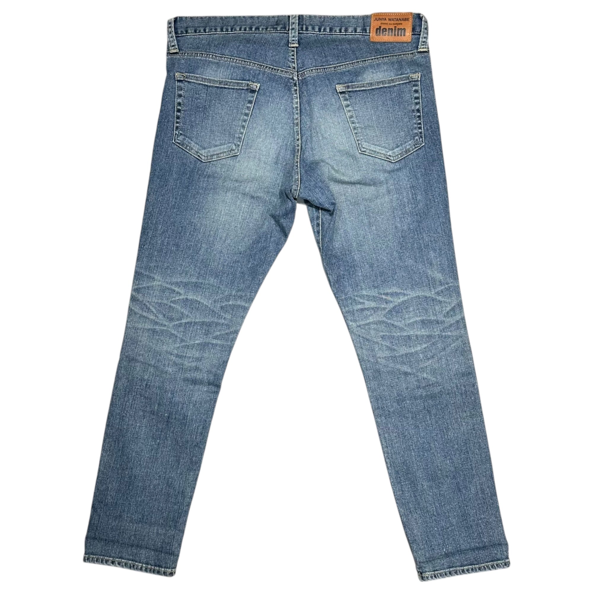 COMME des GARCONS JUNYA WATANABE(コムデギャルソンジュンヤワタナベ) 12AW Vintage-Washed Tapered Denim Pants ヴィンテージ加工 テーパード デニム パンツ JJ-T023 L ライトインディゴ AD2012