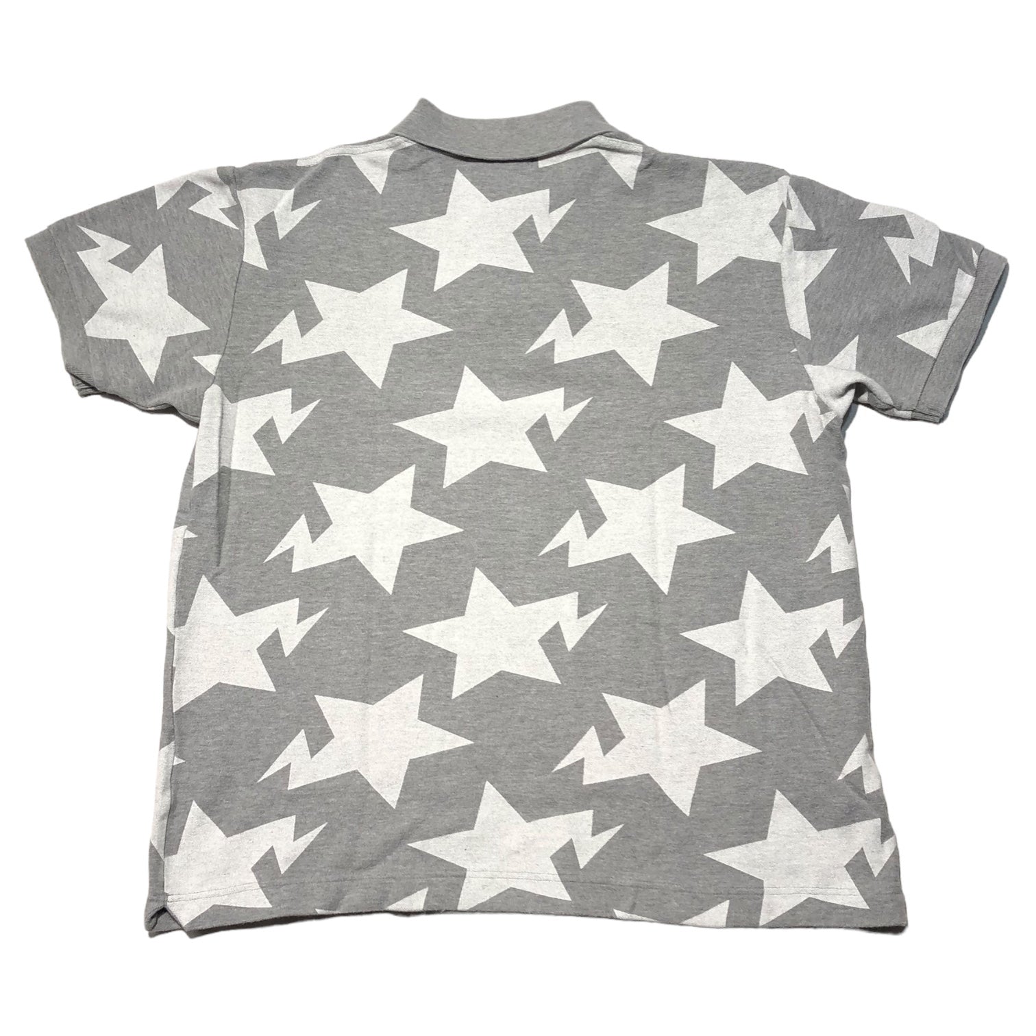 A BATHING APE(アベイシングエイプ) 00's STA POLO SHIRT スタ ポロシャツ L グレー×ホワイト