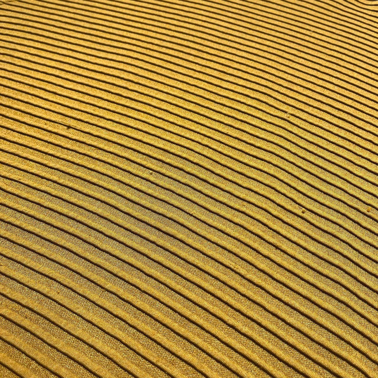 VINTAGE(ヴィンテージ) 90's S/Sプリーツシルクプルオーバー/Tシャツ L イエロー