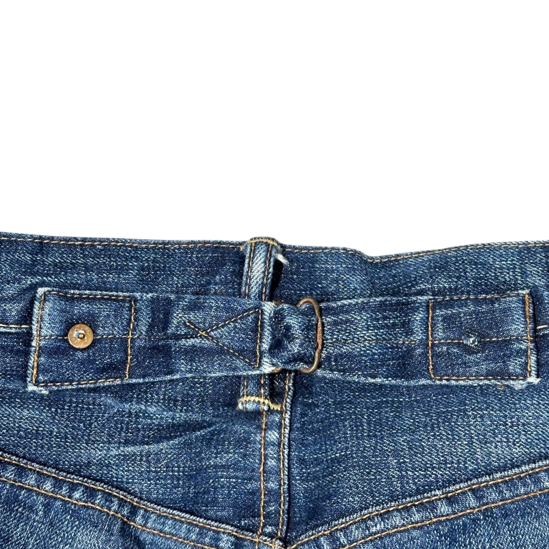 RRL(ダブルアールエル) 1938 Buckleback 081 Cinchback Denim Pants バックルバック 081 シンチバック デニム パンツ LOT:081 30 インディゴ PP-PM-YW-6002