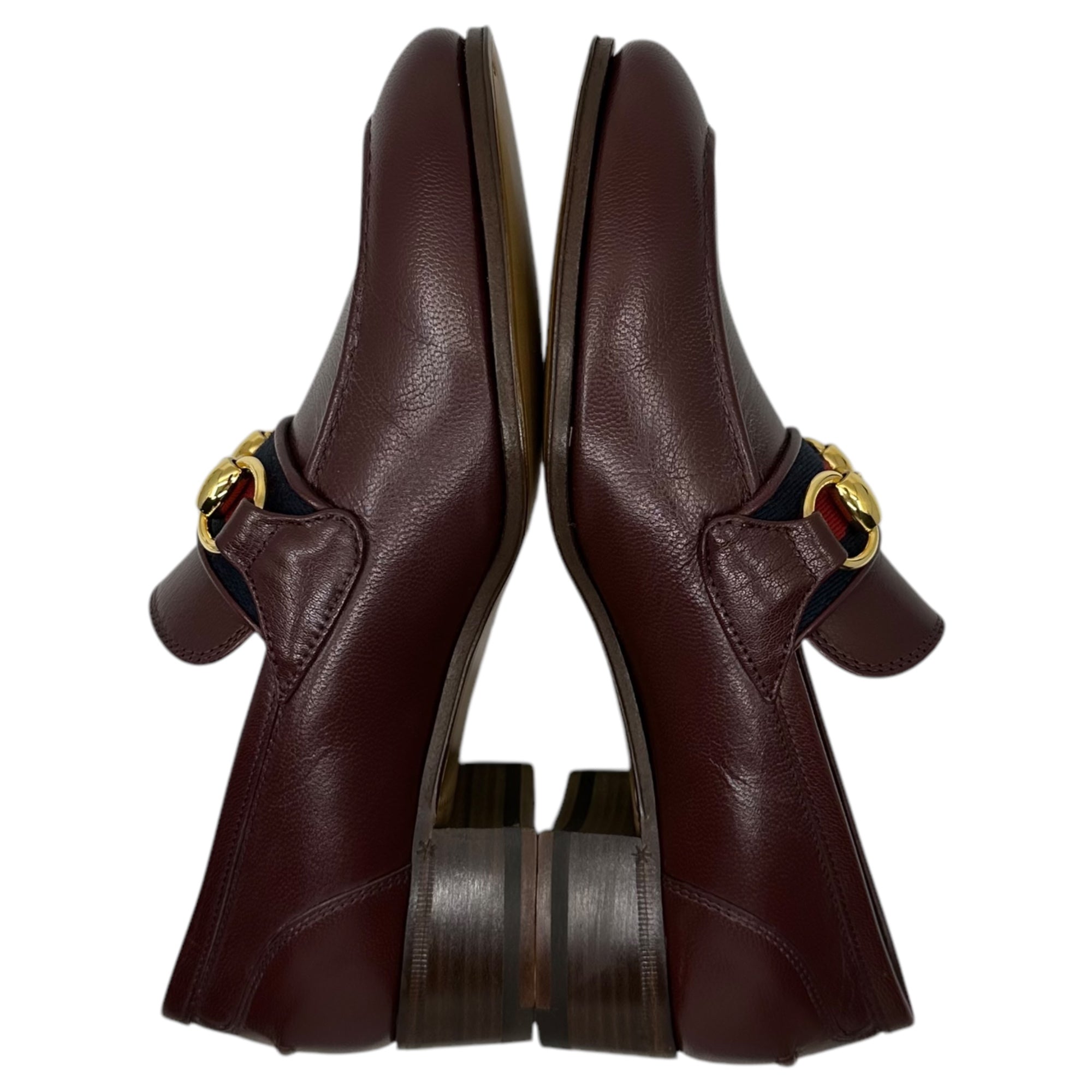 GUCCI(グッチ) Horsebit Sherry Line Loafer ホースビット シェリーライン ローファー 660819 35(22cm程度) 箱付 レザー ヒール 革靴 箱付