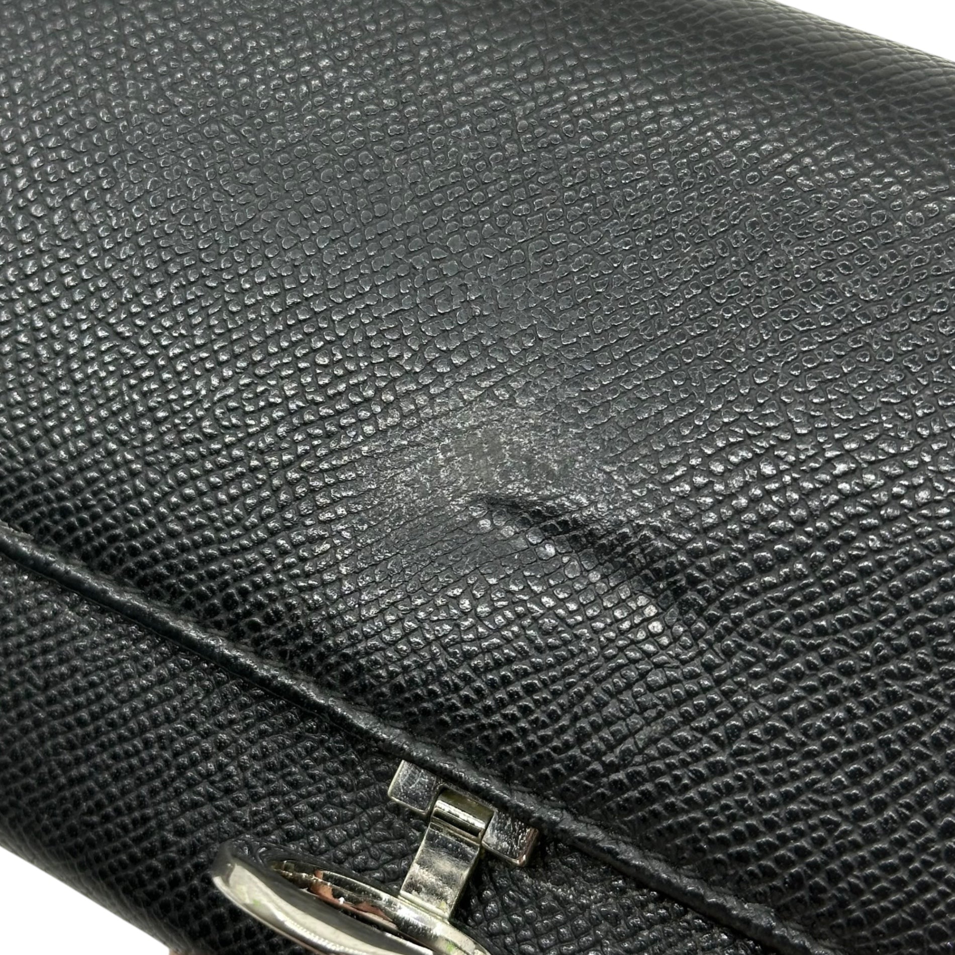 BVLGARI(ブルガリ) Logo Ring Leather Long Wallet ロゴ リング レザー 長財布 ブラック