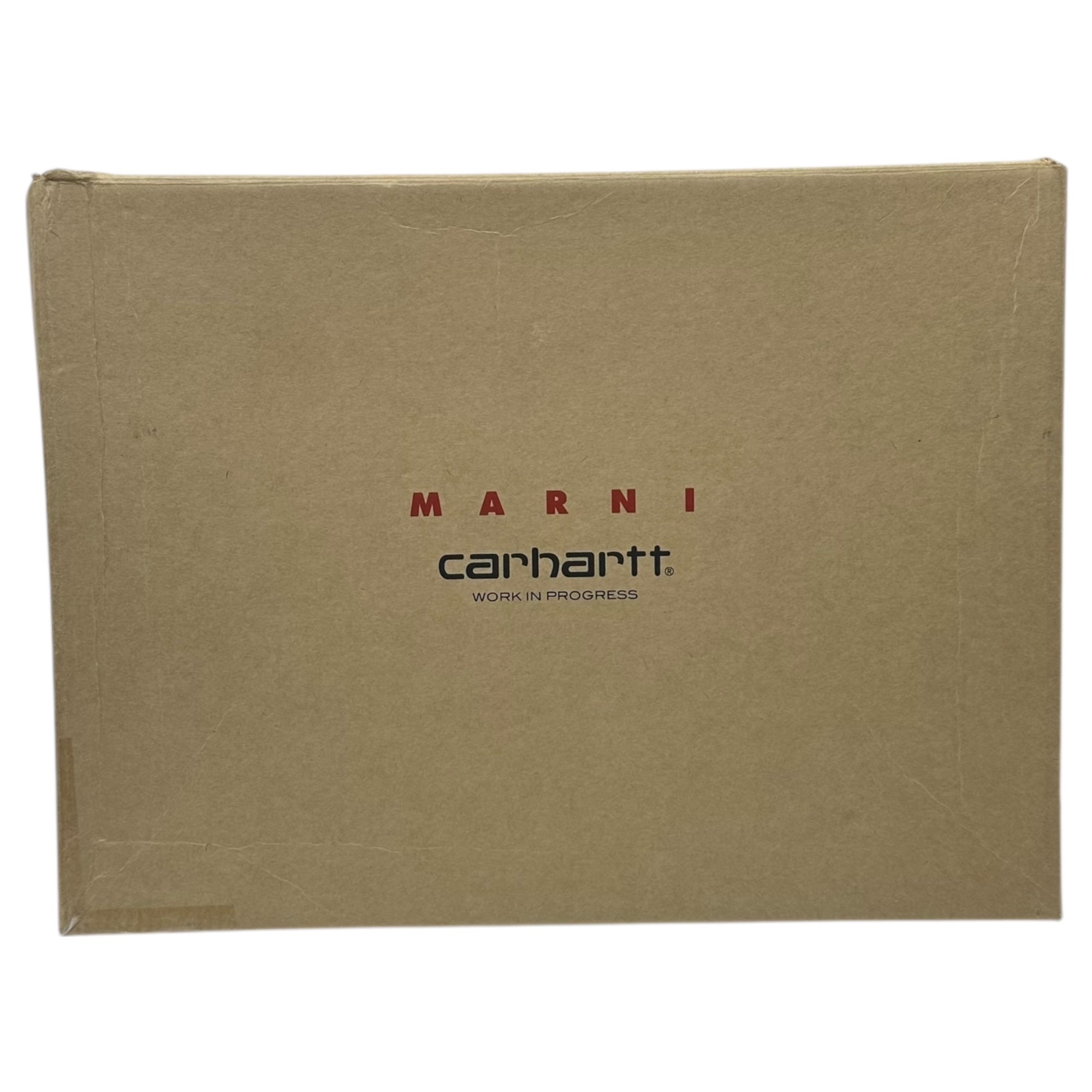 MARNI×carhartt WIP(マルニ×カーハート) SLIP-ON SNEAKERS スリッポン 厚底 スニーカー SNZU013103 42(約27cm程度) グリーン×ホワイト コラボ