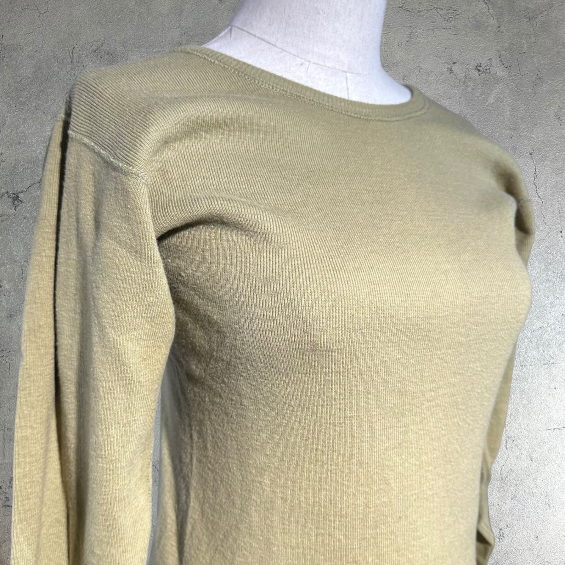 vintage(ヴィンテージ) 50's US ARMY wool thermal shirt 50年代 アメリカ軍 ウール サーマルシャツ カーキ