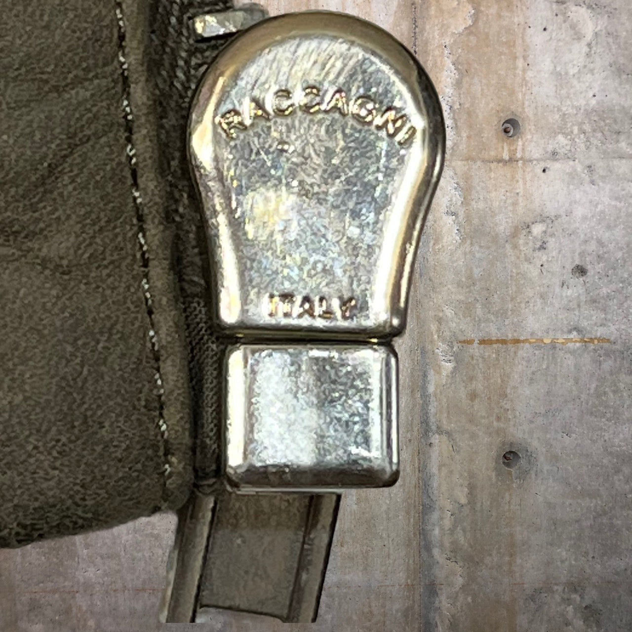 Rick Owens(リックオウエンス) rib knit leather jacket/リブニット切替スタンドカラーレザージャケット/ライダースジャケット RP9712/LT 40(Lサイズ程度) ブラウン