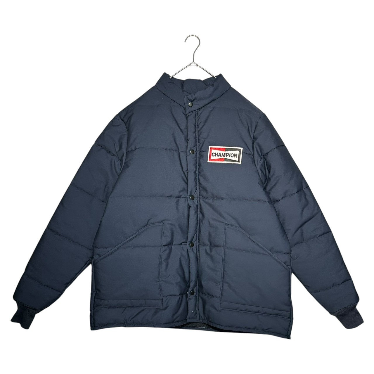 SNAP’N’WEAR(スナップンウェア) CHAMPION Patch Cotton Racing Jacket チャンピオン ワッペン 中綿 レーシング ジャケット L ネイビー