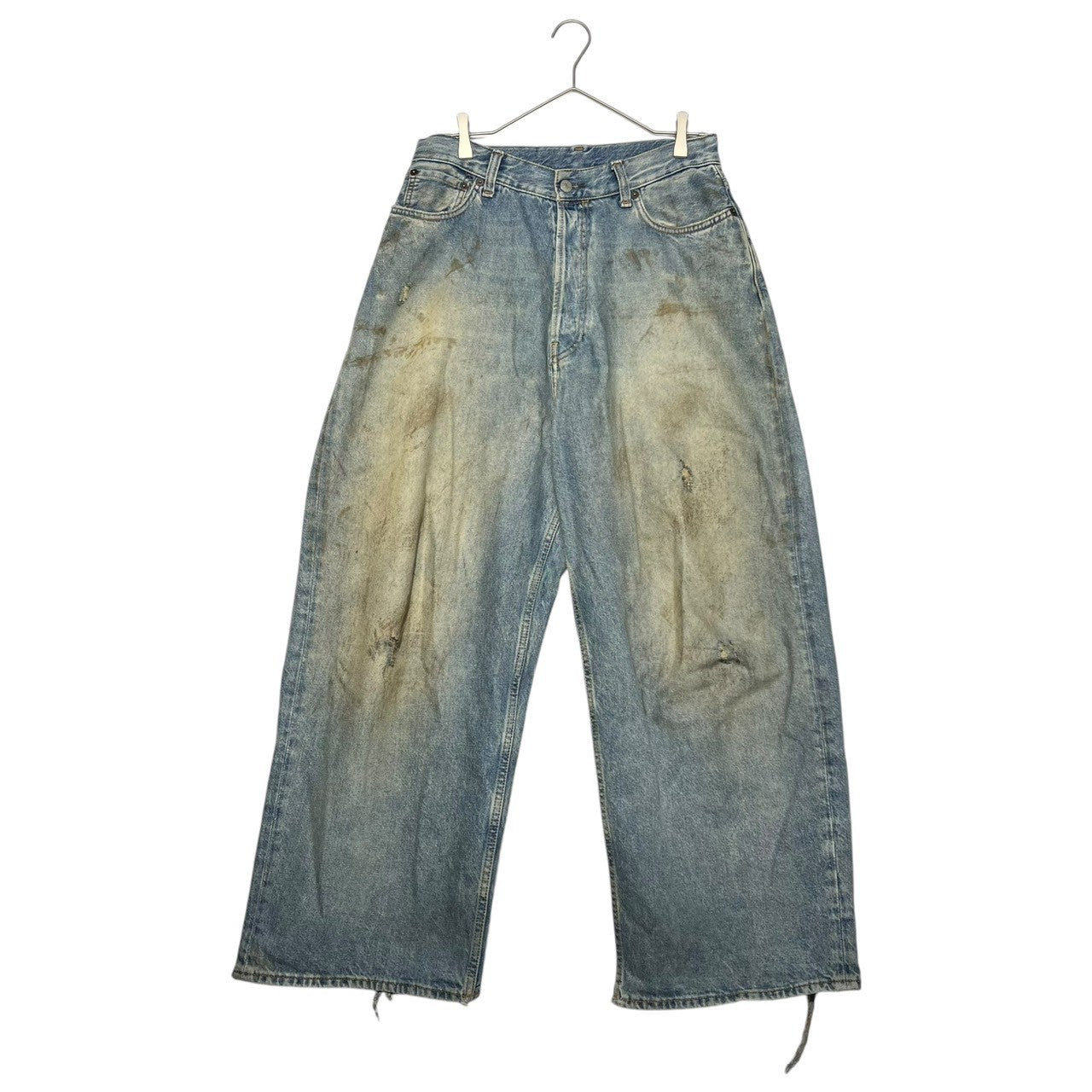 Acne Studios(アクネストゥディオズ) Super Baggy Fit Jean ヴィンテージ加工 スーパーバギーフィットジーンズ ワイドシルエットデニムパンツ FN-UX-5PKT000078 28 ライトインディゴ