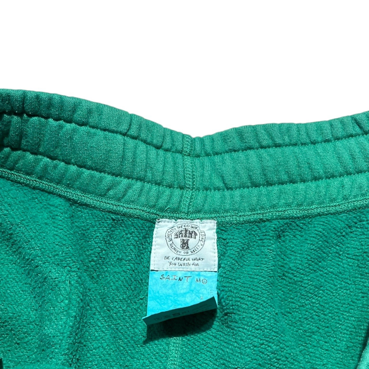 SAINT MICHAEL(セントマイケル) SWEAT SHORTS/GREEN スウェット ショーツ SM-S22-0000-050 S グリーン ハーフ パンツ