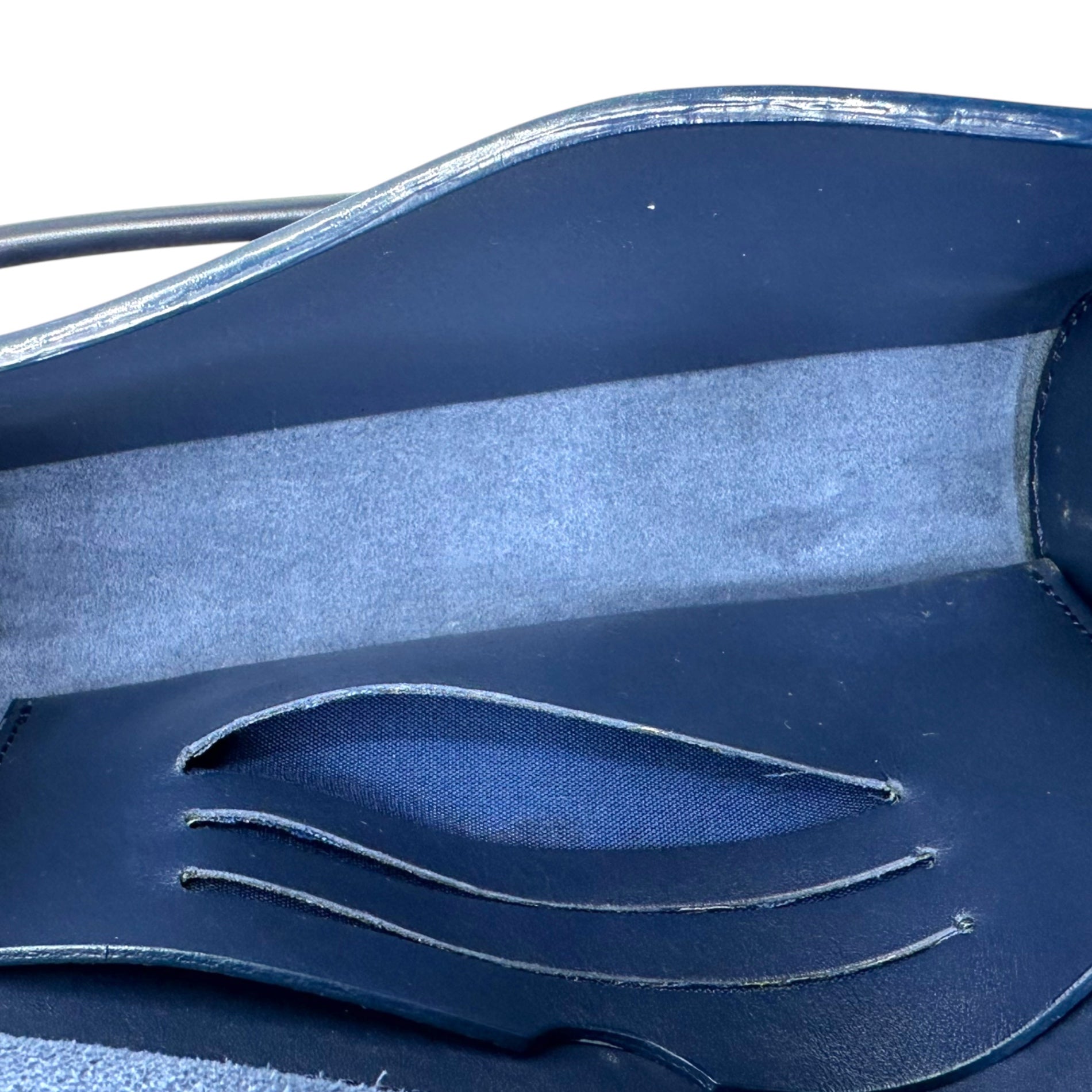 building block(ビルディングブロック) Card Sling ショルダー バッグ ネイビー メタルパーツ ポーチ カード ケース レザー 本革