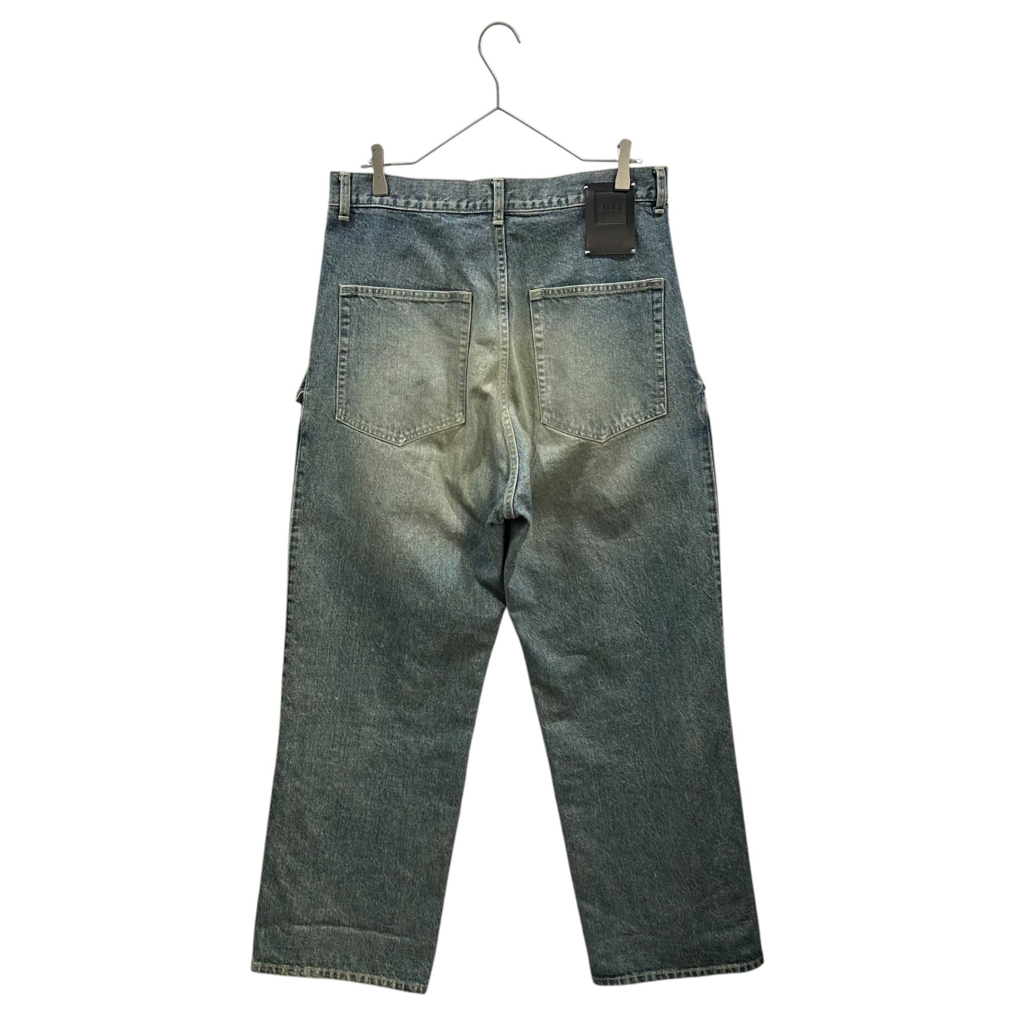 Sise(シセ) Drop Pocket Denim Pants ドロップ ポケット デニム パンツ DE-PT-01 1 ライトインディゴ オーバーサイズ 著名人着用品