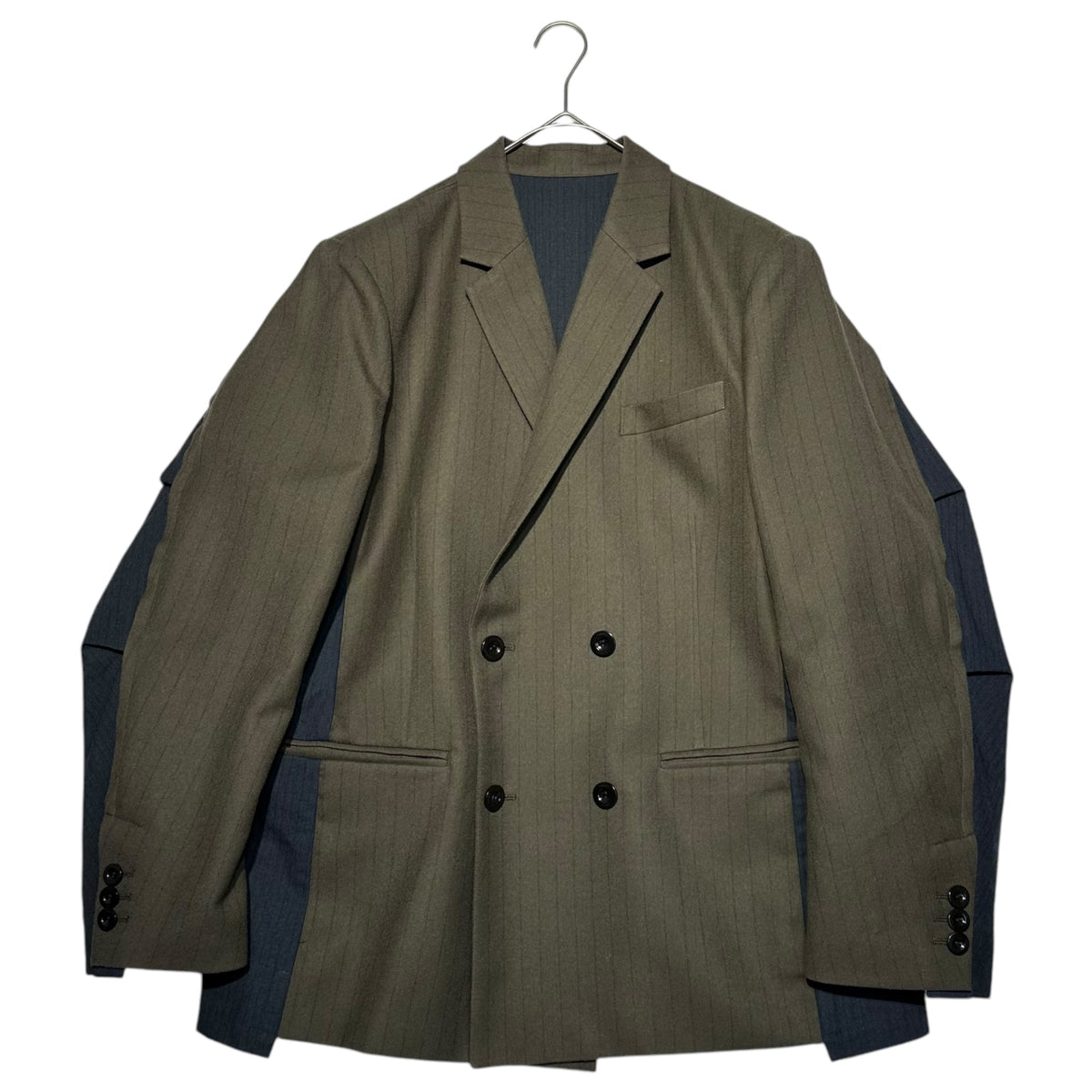 sacai(サカイ) 24AW Chalk Stripe × Rip Stop Jackt チョーク 