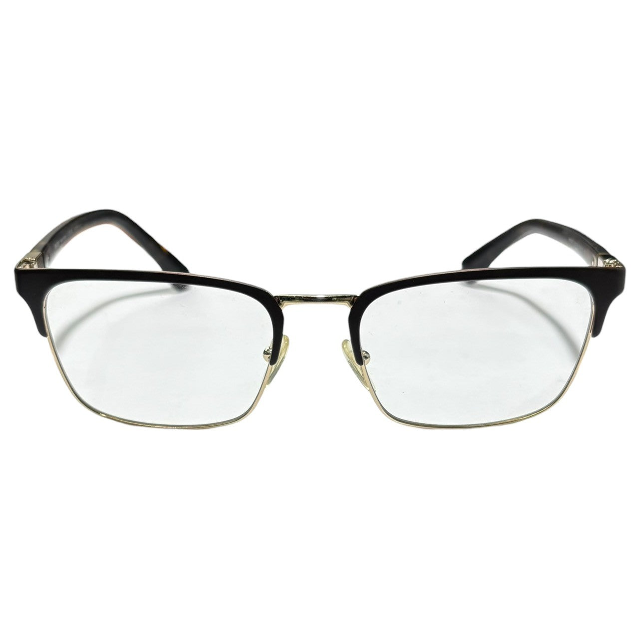 PRADA(プラダ) Square Full Rim Frames glasses スクエア型 フルリム フレーム メガネ VPR54T 55□19-140 ブラウン 眼鏡