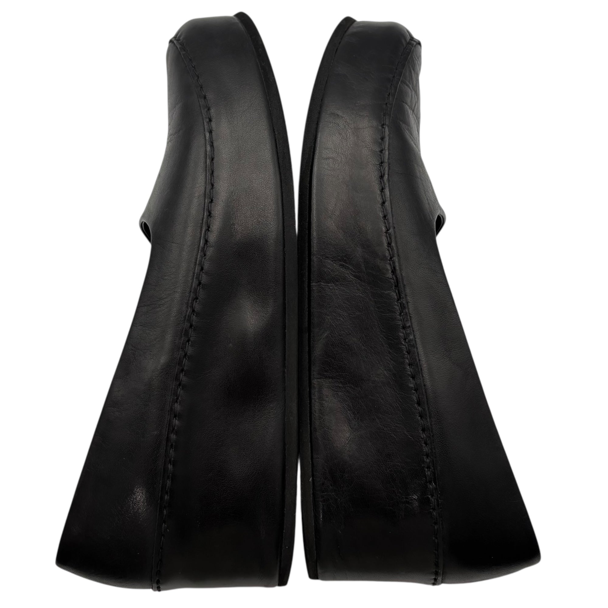Y's(ワイズ) Platform Flats All Leather 厚底 オール レザー フラットシューズ パンプス YM-E05-761-2-3 3(23.5cm程度) ブラック