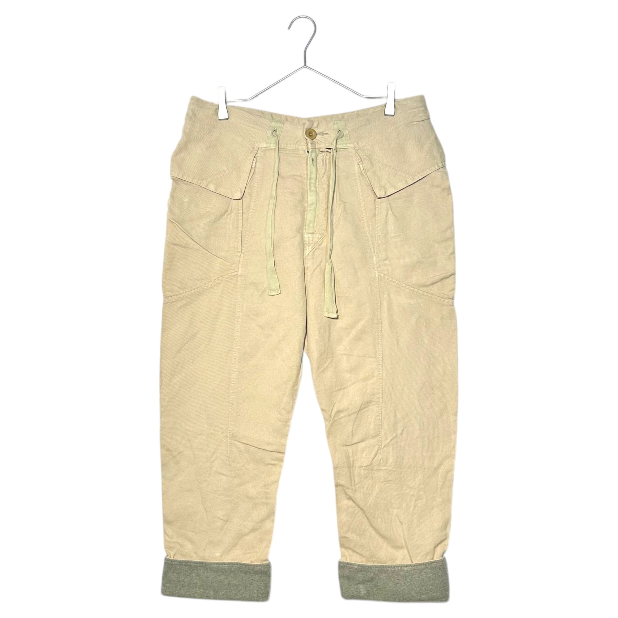 MARITHE FRANCOIS GIRBAUD(マリテフランソワジルボー) 00's Roll-Up Gimmick Cargo Pants ロールアップ ギミック カーゴ パンツ M6-2917 M ベージュ Y2K