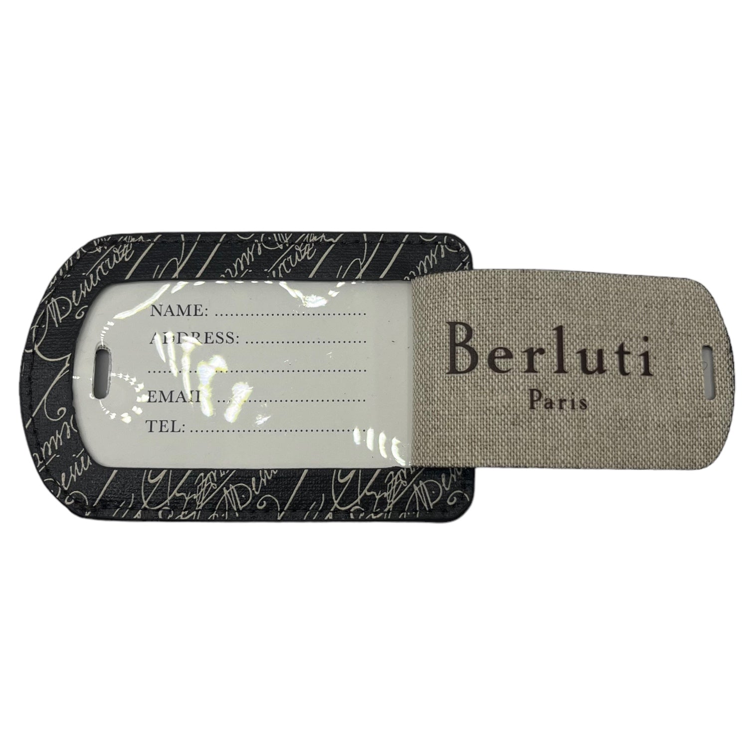 Berluti(ベルルッティ) ラゲッジタグ ネームタグ ブラウン レセプションパーティ非売品