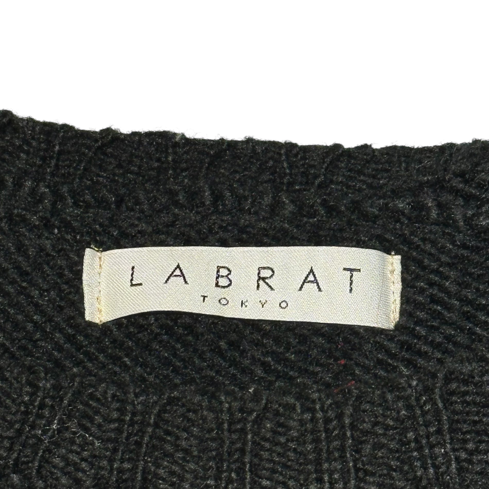 LABRAT(ラブラット) Pressure ulcer Crust Knit 瘡蓋 クラスト ニット M ブラック 少数生産品