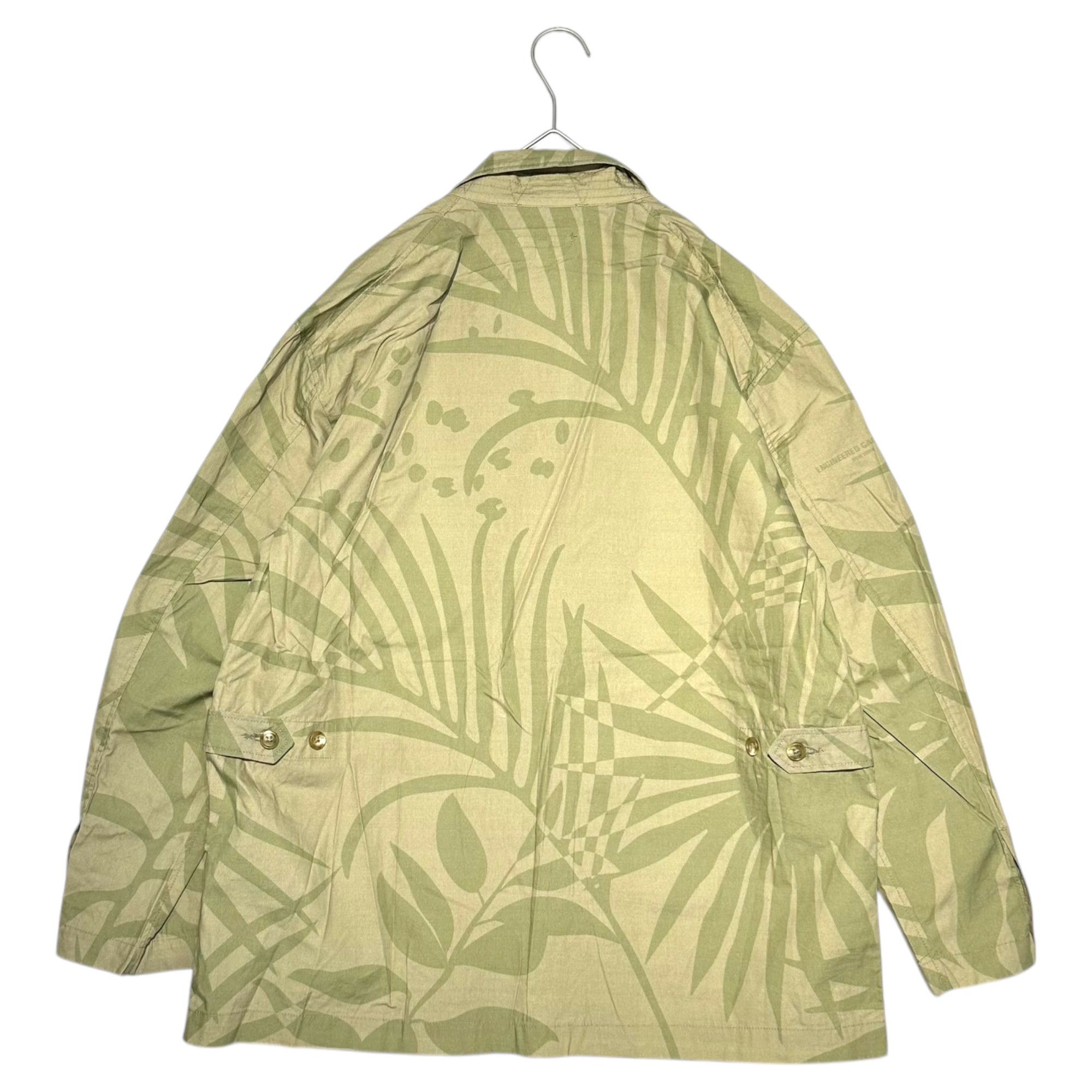 Engineered Garments(エンジニアードガーメンツ) 22SS LOITER JACKET – LEAF PRINT COTTON POPLIN ロイター ジャケット - リーフ プリント コットン ポプリン XS カーキ テーラード
