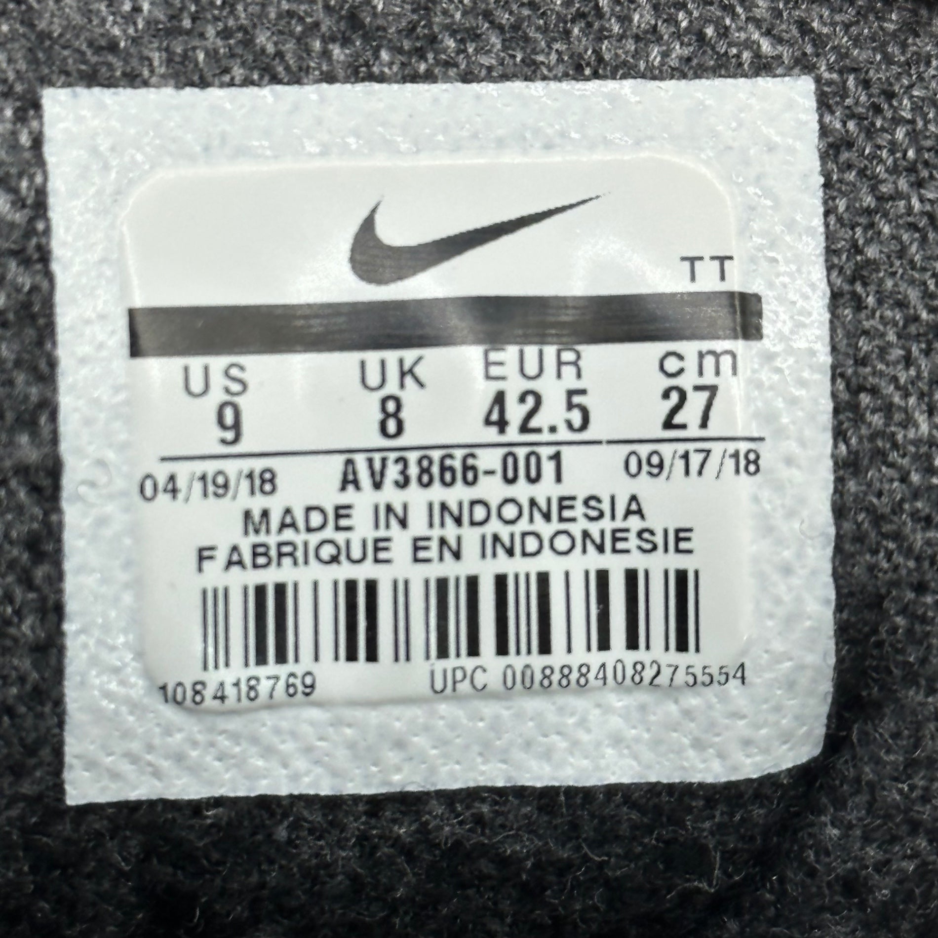 NIKE×Carhartt WIP(ナイキ×カーハートワークインプログレス) Air Max 95 "Black/Sail/Total Orange" エアマックス 95 AV3866-001 27cm ブラック×カーキ カモフラ コラボ