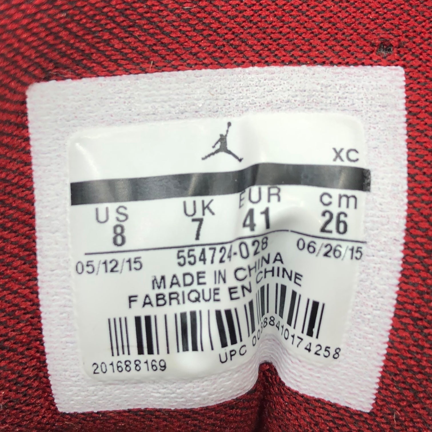 NIKE(ナイキ) AIR JORDAN 1 MID エア ジョーダン 1 ミッド 554724-028 8(26cm) ブラック×レッド