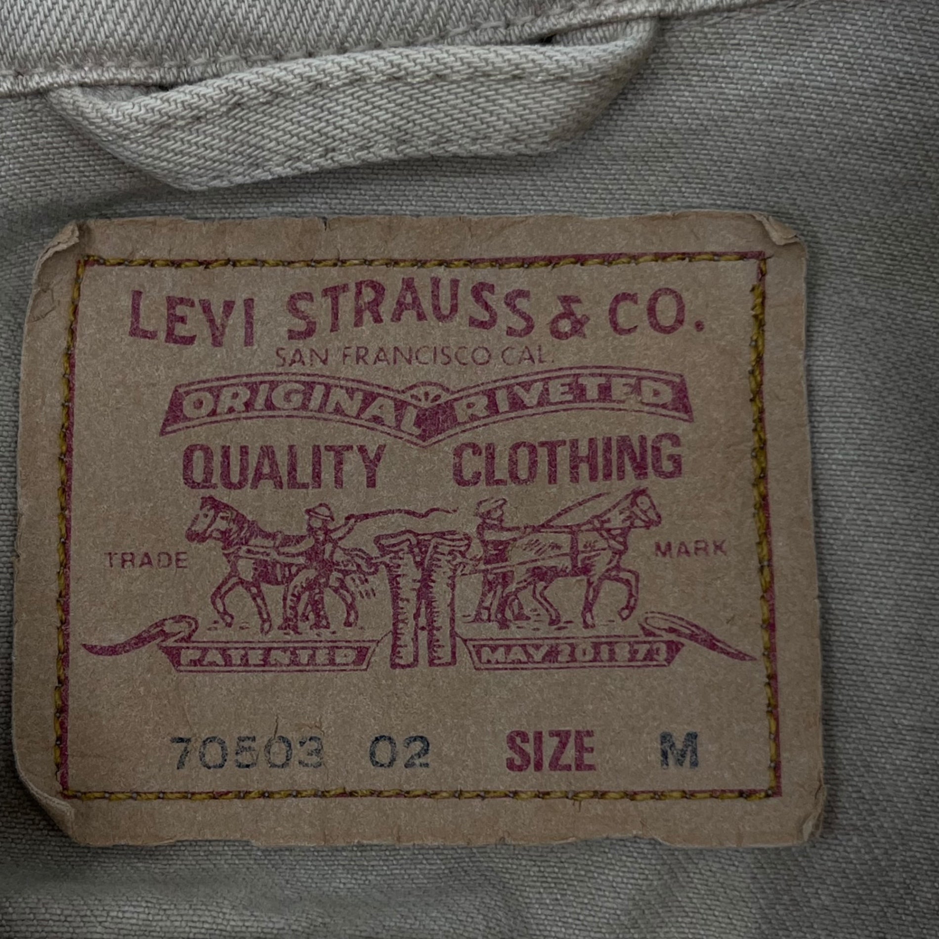 Levi's(リーバイス) 90's EURO 3rd trucker jacket トラッカー ジャケット 70503 M ベージュ ユーロリーバイス デニム