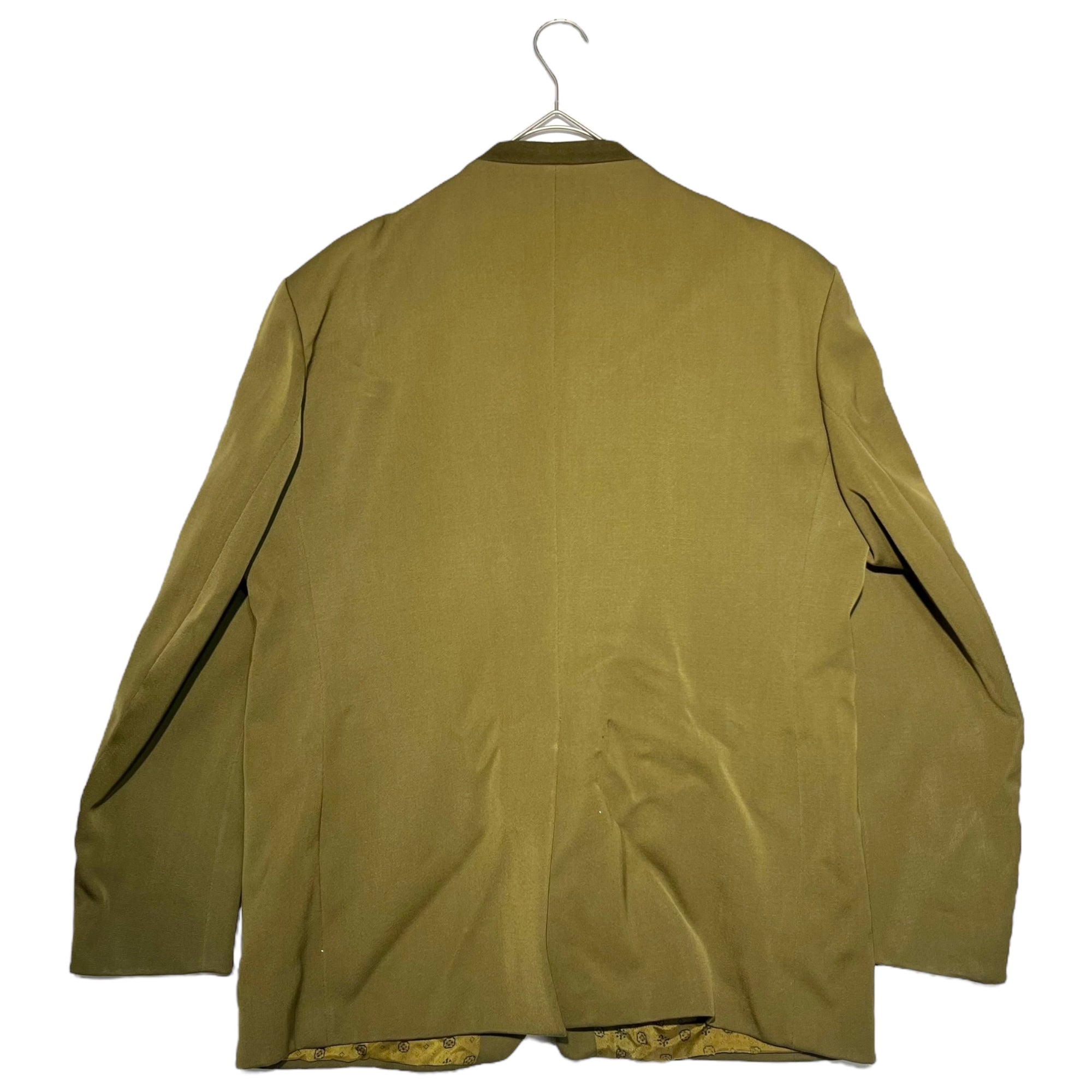 VINTAGE(ヴィンテージ) 70~80's Bone button collarless wool jacket 骨ボタン ノーカラー ウール ジャケット TORSTER L程度 カーキ