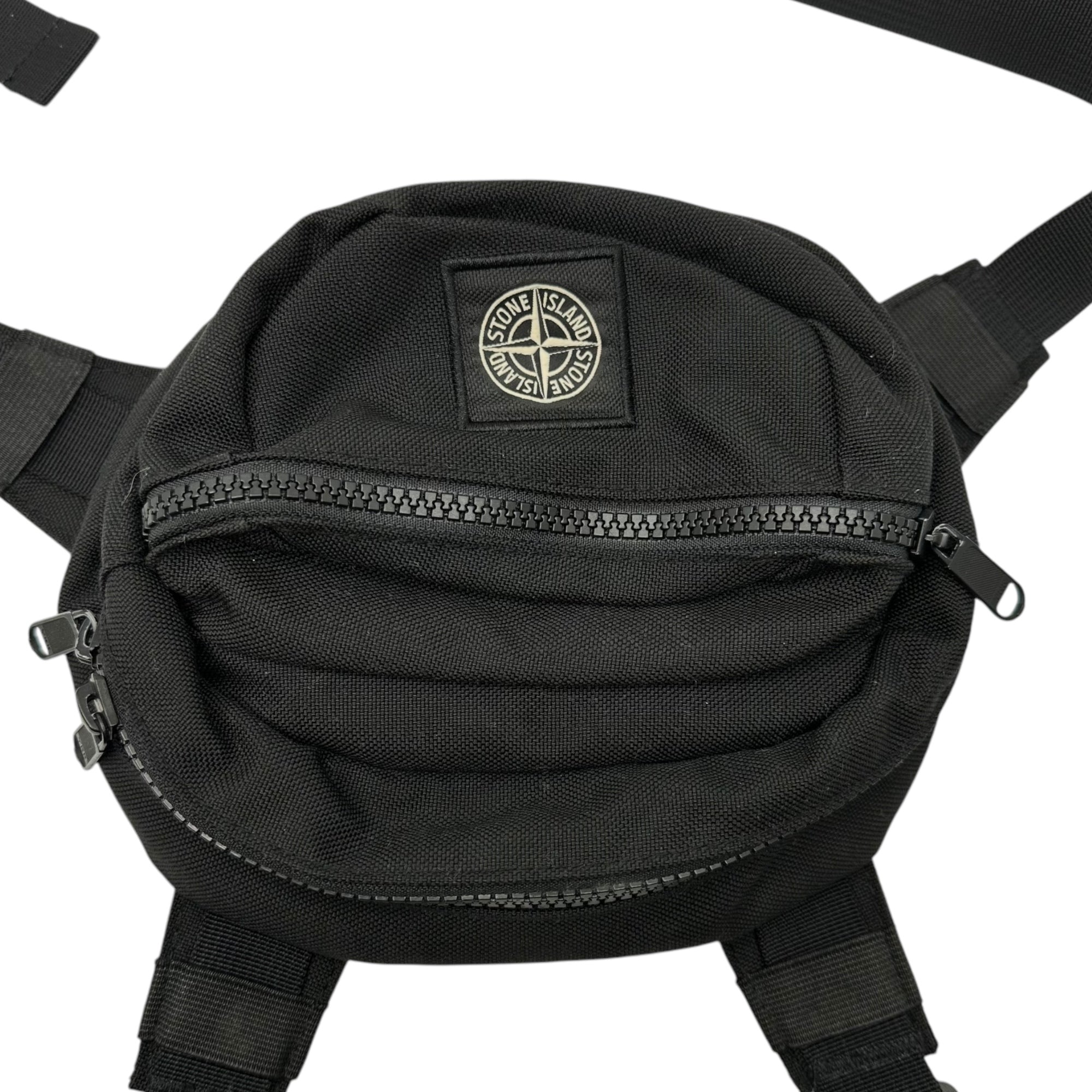 STONE ISLAND(ストーンアイランド) 20SS Logo 2WAY Reps Bag ロゴ レップス バッグ ショルダー 721590779 FREE ブラック