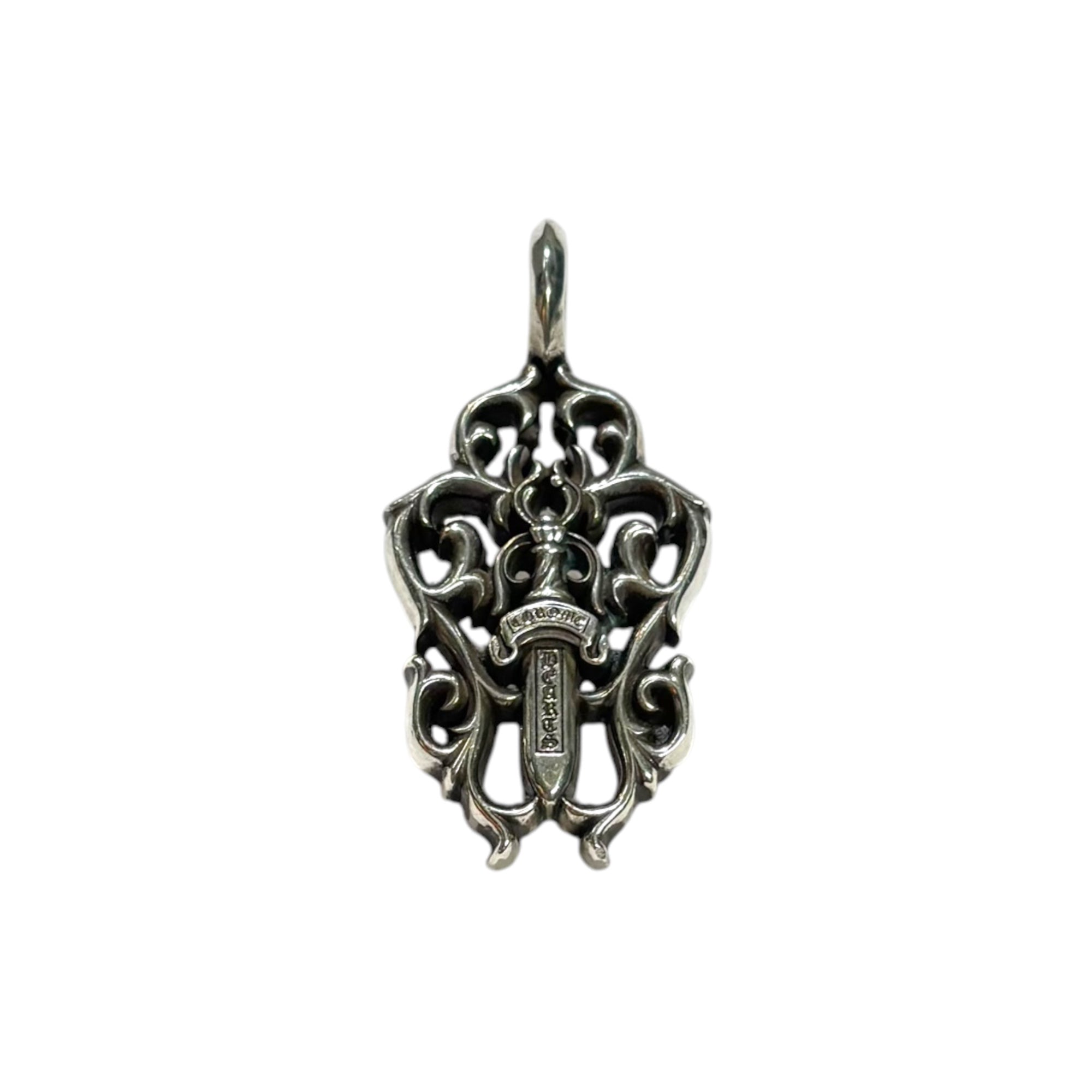 CHROME HEARTS(クロムハーツ) VINE DAGGER & BALL CHAIN ヴァイン ダガー & ボール チェーン シルバー ネックレス ペンダント