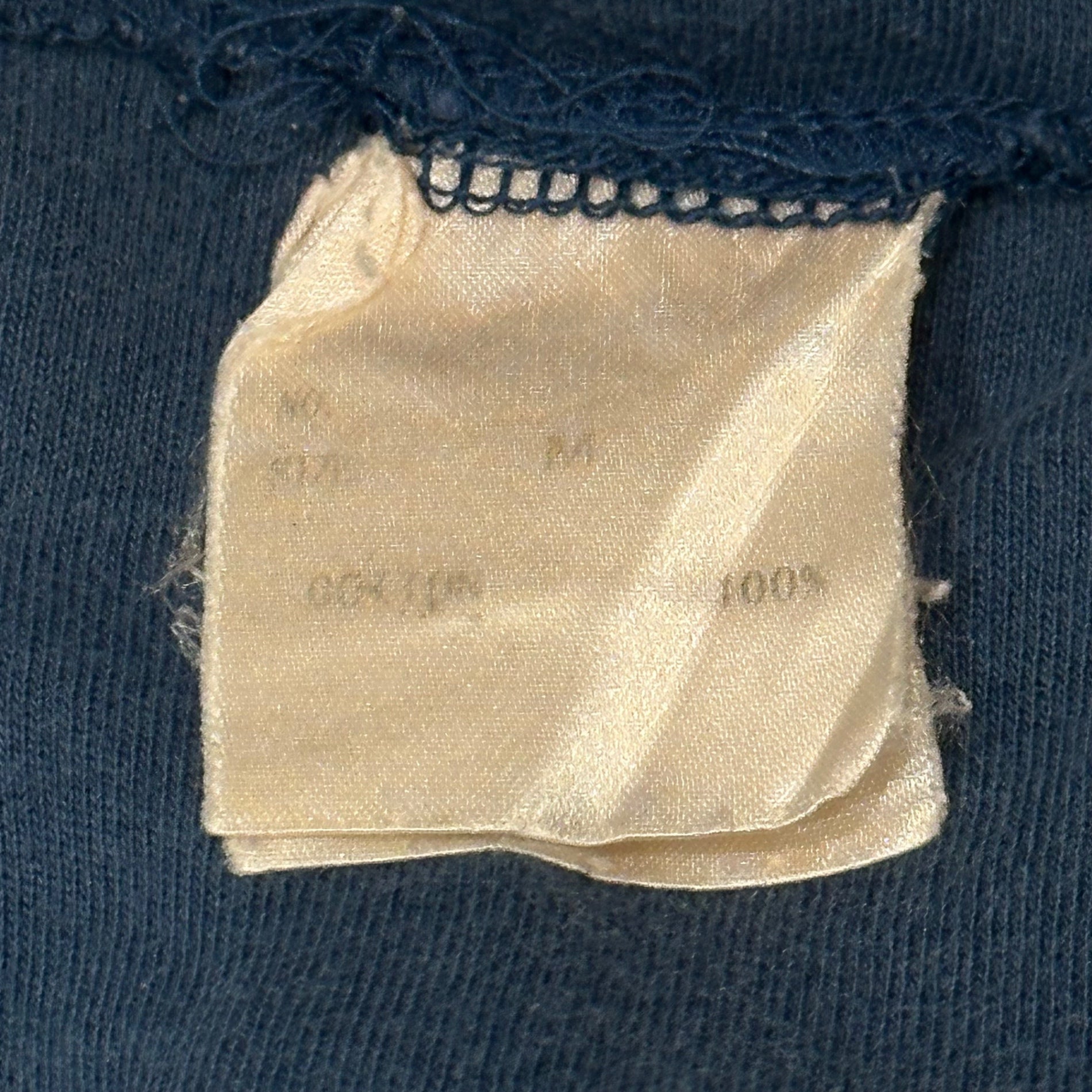 20471120(トゥーオーフォーセブンワンワントゥーオー) 90's One-Shoulder Print Crew Neck T-Shirt 90年代 ワンショルダープリント クルーネック Tシャツ M ブルー×ホワイト アーカイブ