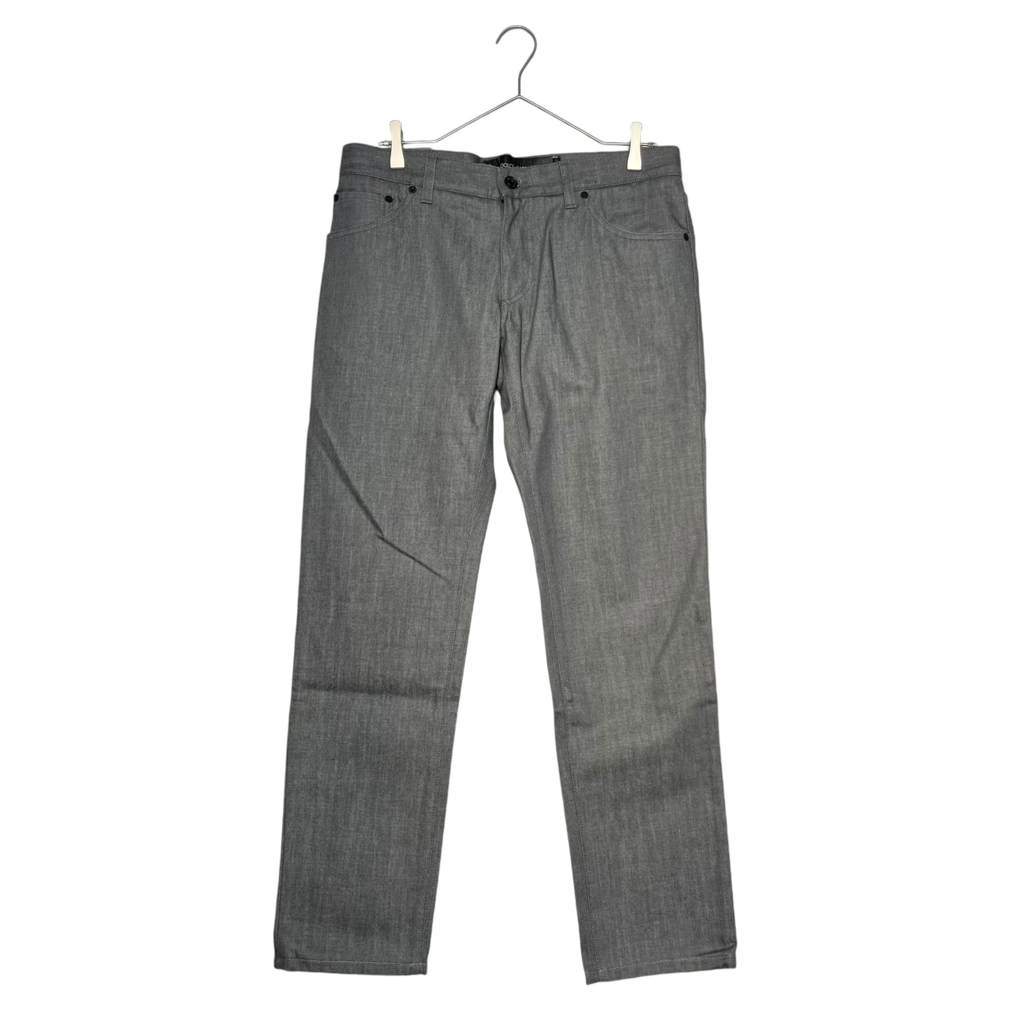 DOLCE&GABBANA(ドルチェ&ガッバーナドルガバ) Straight denim pants ストレート デニム パンツ G641LD G8P99 48(L程度) グレー