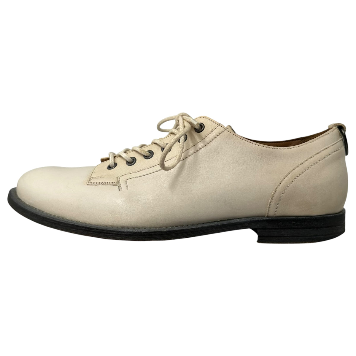 McQ(マックキュー) Old 6-Hole Plain-Toe Leather Shoes オールド 6ホール プレーントゥ レザー シューズ 42 アイボリー ALEXANDER MCQUEEN(アレキサンダーマックイーン)