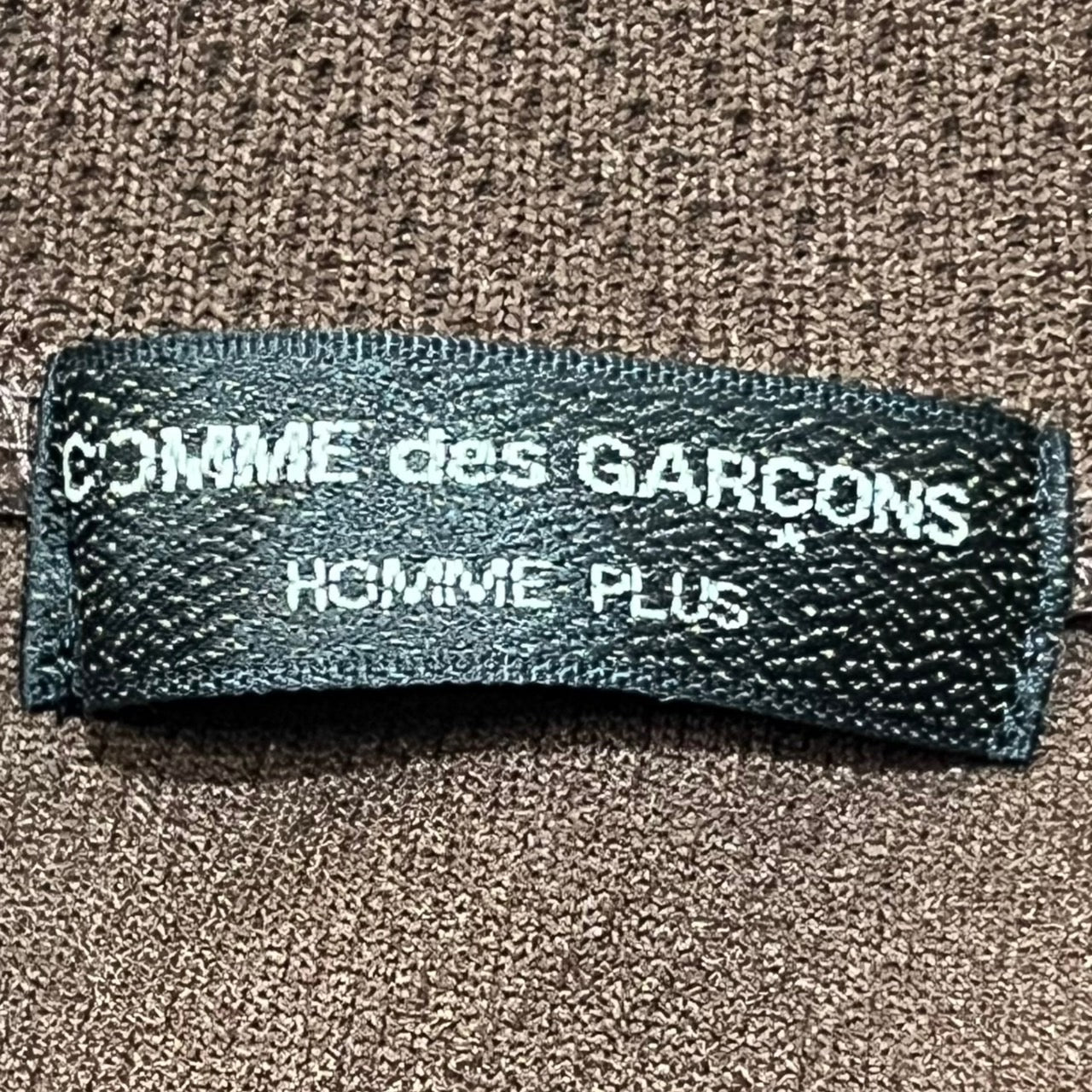 COMME des GARCONS HOMME PLUS(コムデギャルソンオムプリュス) 03AW half zip mesh pullover shirt/ハーフジッププルオーバー/カットソー 表記消え(S~M程度) ブラウン 03AWカーブ期