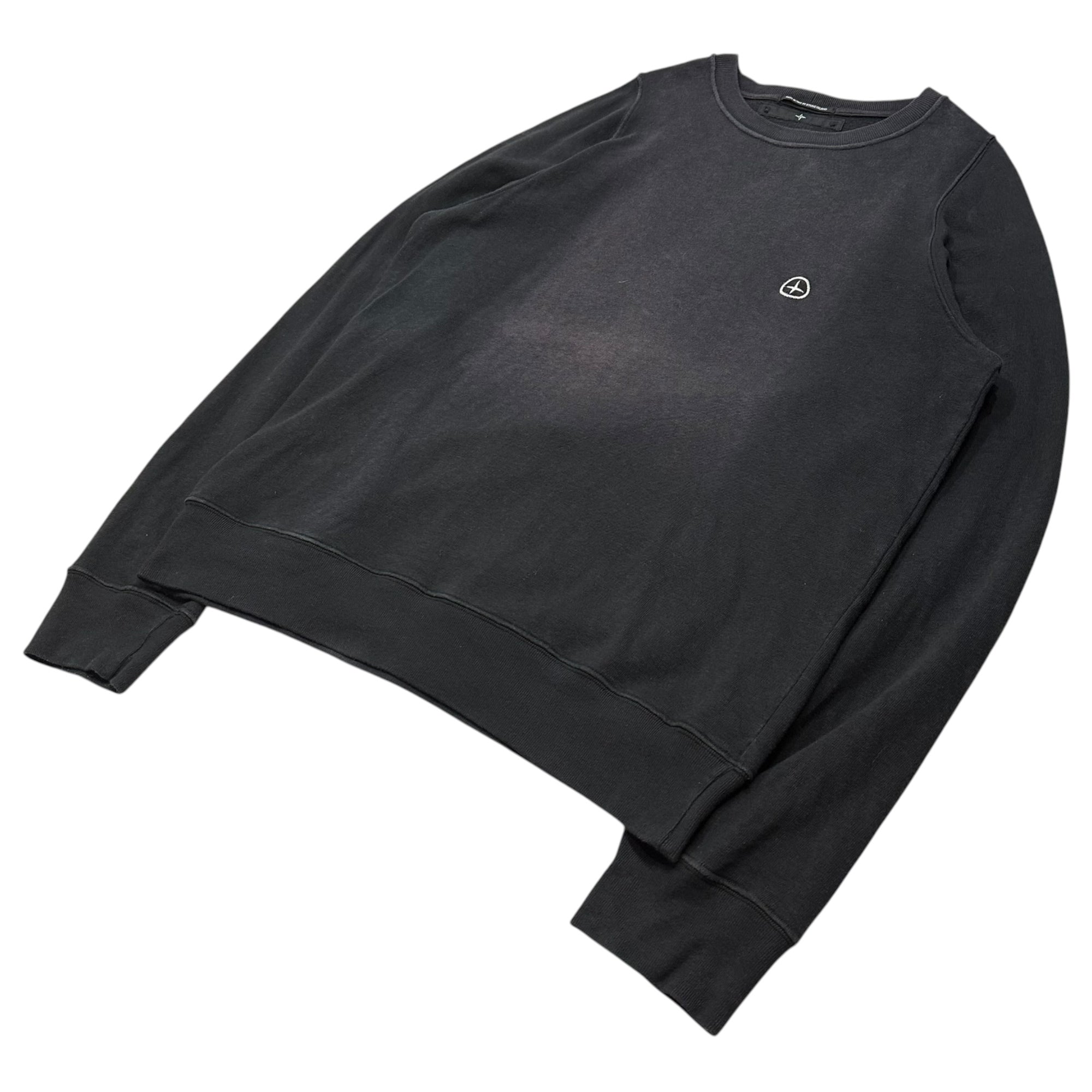 STONE ISLAND(ストーンアイランド) 2005SS By Paul Harvey Logo Sweatshirt ロゴ スウェット 42146034 L ブラック 00's ポールハーヴェイ