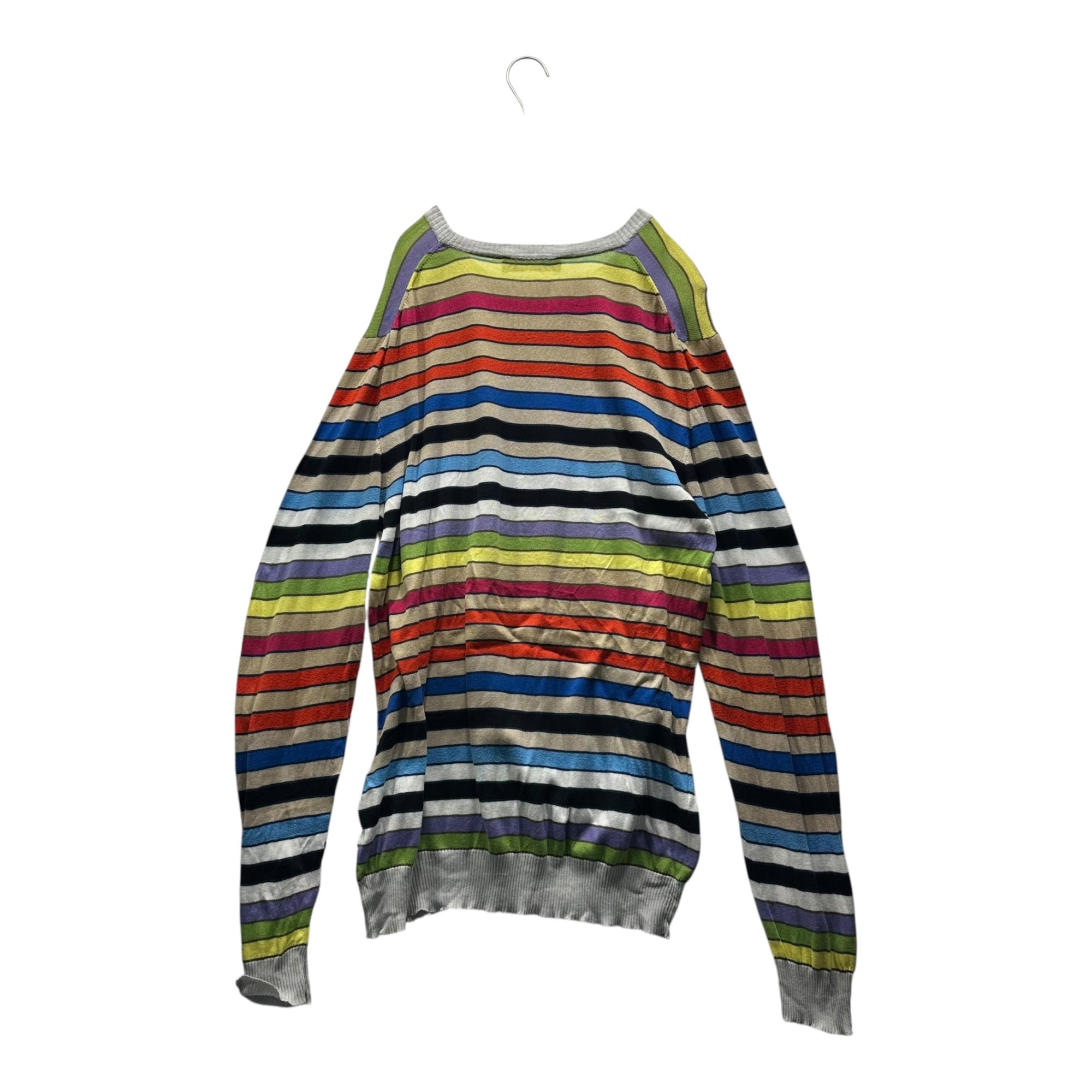 ETRO(エトロ) Multi-Border Crew Neck Knit マルチボーダー クルーネック ニット 2XL マルチカラー