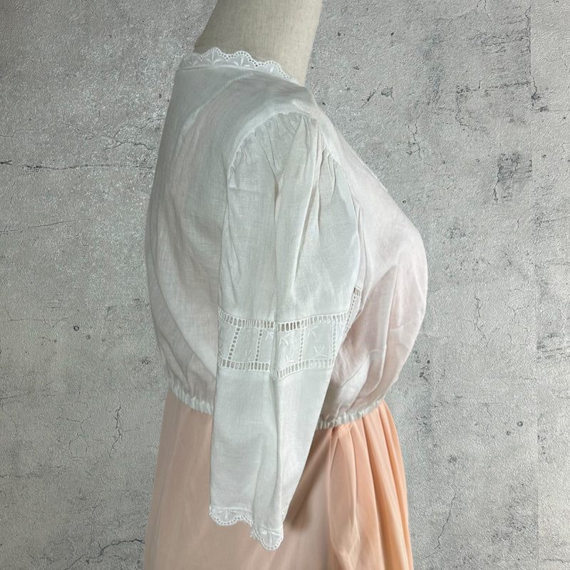 Euro vintage(ヨーロッパヴィンテージ) 70’s~Tyrolean embroidery short blouse チロリアン 刺繍入りショート丈ブラウス