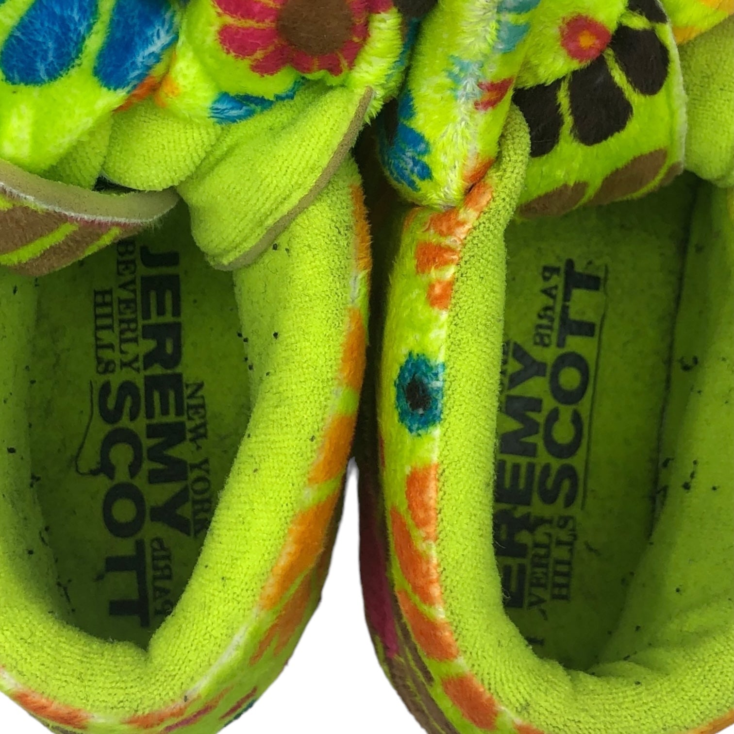 Jeremy Scott×adidas(ジェレミースコットアディダス) BEAR FLOWER POWER ベア フラワー パワー G61076 25.5cm ライトグリーン ハイカット スニーカー クマ