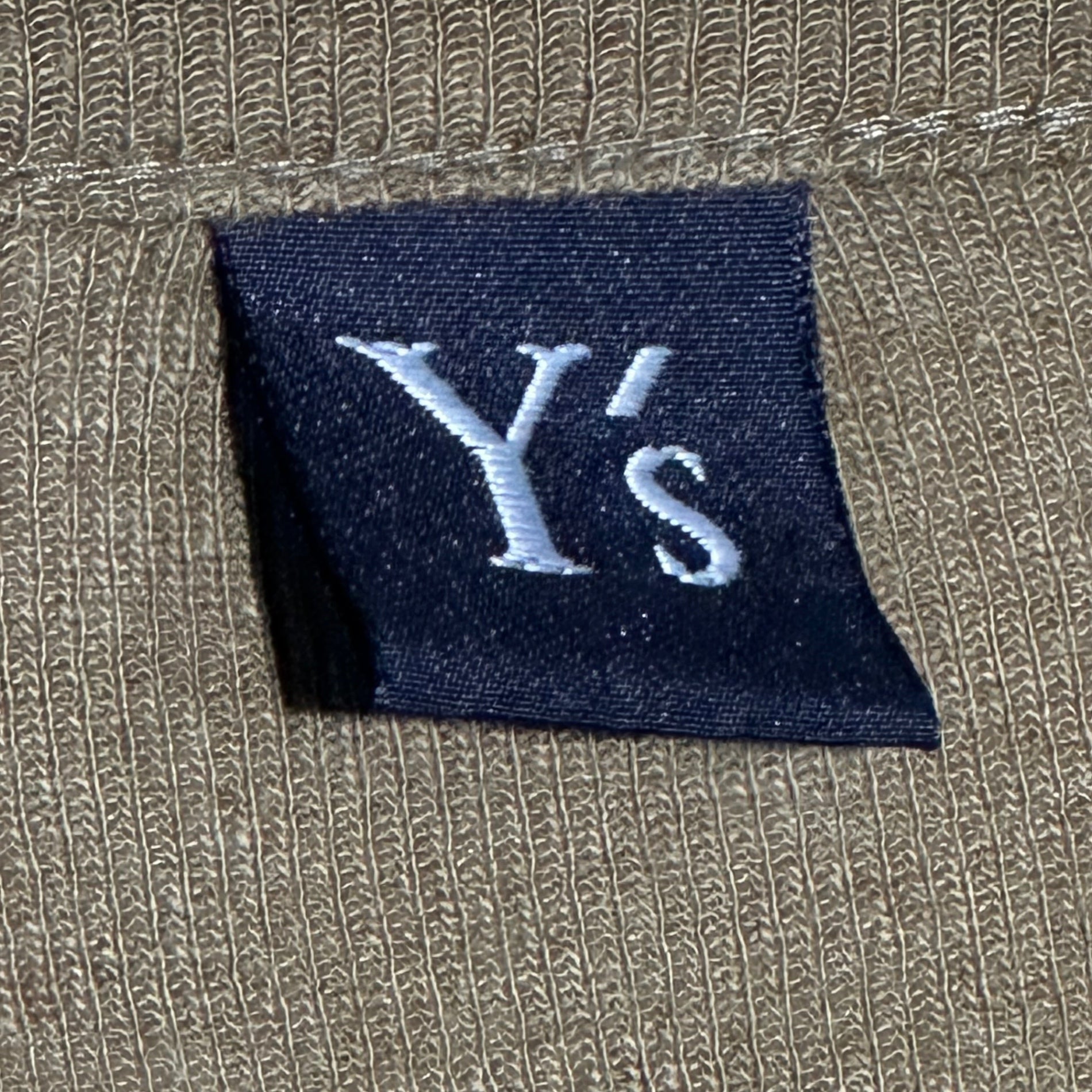 Y's(ワイズ) Crew Neck Cotton Wool Cardigan クルーネック コットン ウール カーディガン YQ-T50-062 3 カーキ