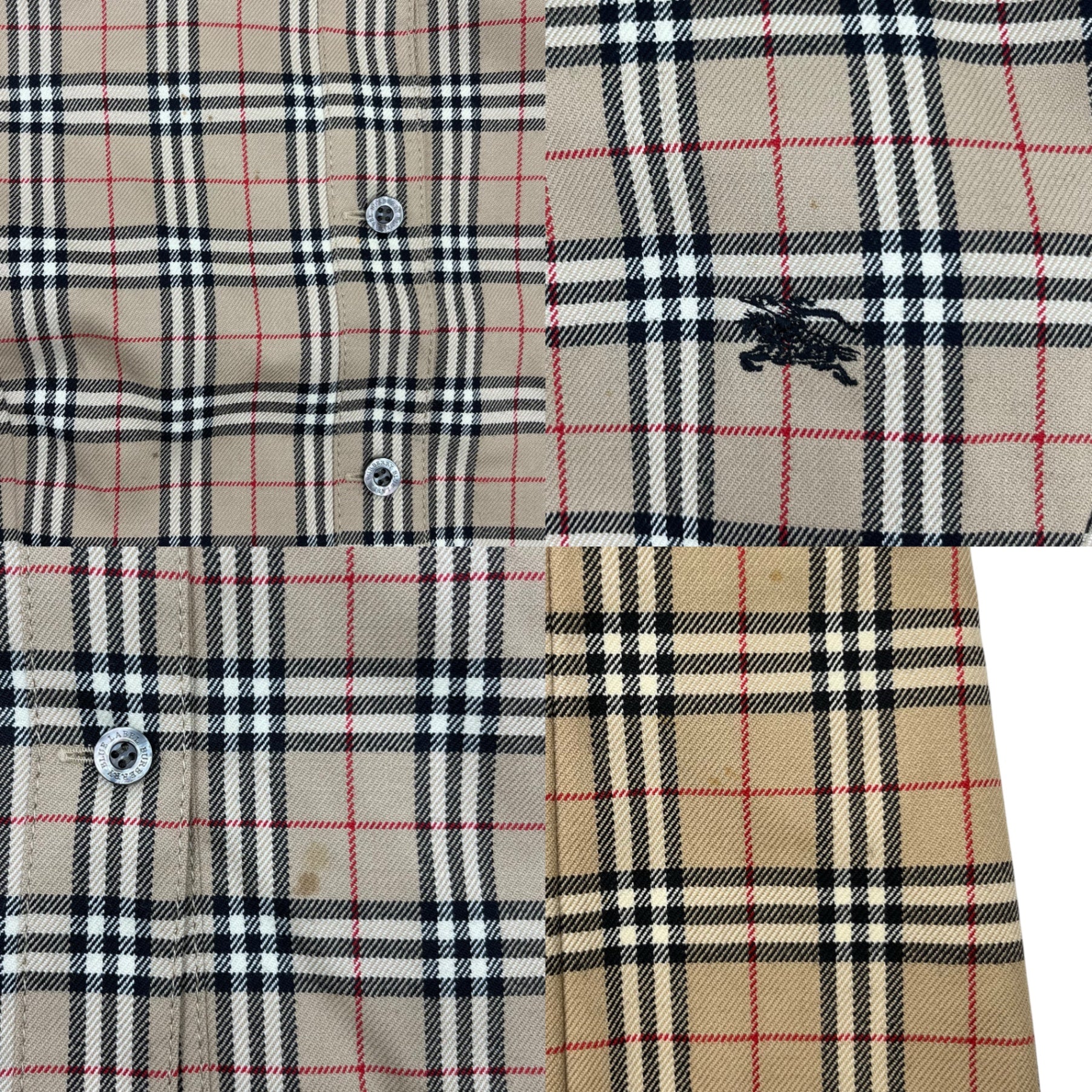 BURBERRY BLUE LABEL(バーバリーブルーレーベル) Nova check shirt dress ノバチェック ロング シャツ ワンピース FMF54-536 40(L程度) ベージュ