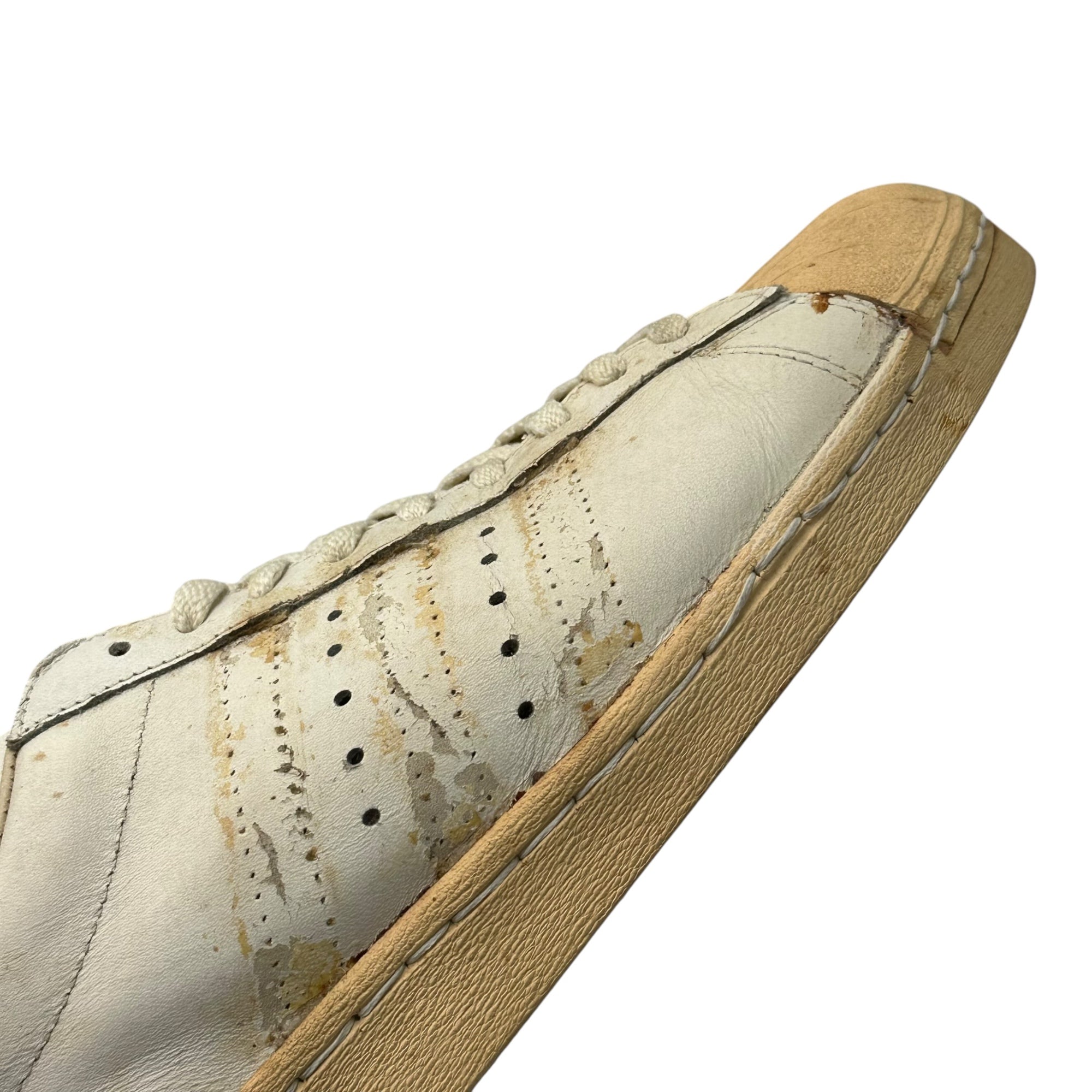adidas(アディダス) 80's SUPER STAR Sneakers 80年代 スーパースター ローカット スニーカー 12(30cm程度) ホワイト 稀少 フランス製