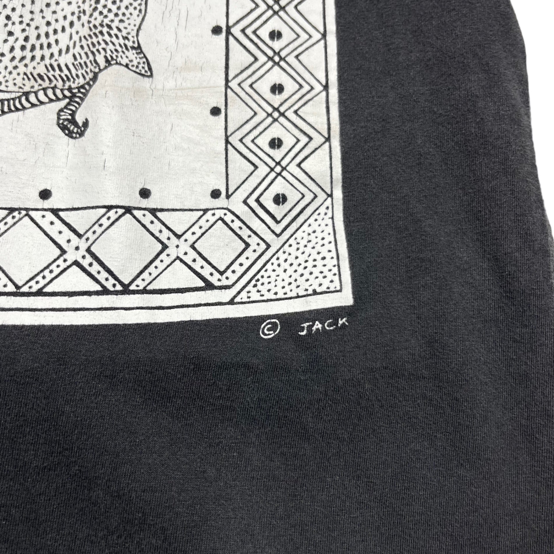 VINTAGE(ヴィンテージ) 00's ZIMBABWE TEE ジンバブエ Tシャツ ブラック×ホワイト