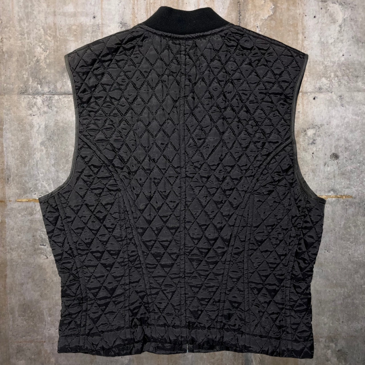 robe de chambre COMME des GARCONS(ローブドシャンブルコムデギャルソン) 80'sキルティングベスト RV-110010 表記なし(S~M程度) ブラック AD1989