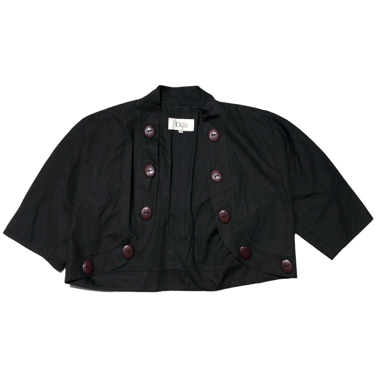 MISS DIOR(ミスディオール) 90’s アンサンブルワンピース/デザインボタンショートジャケット M ブラック