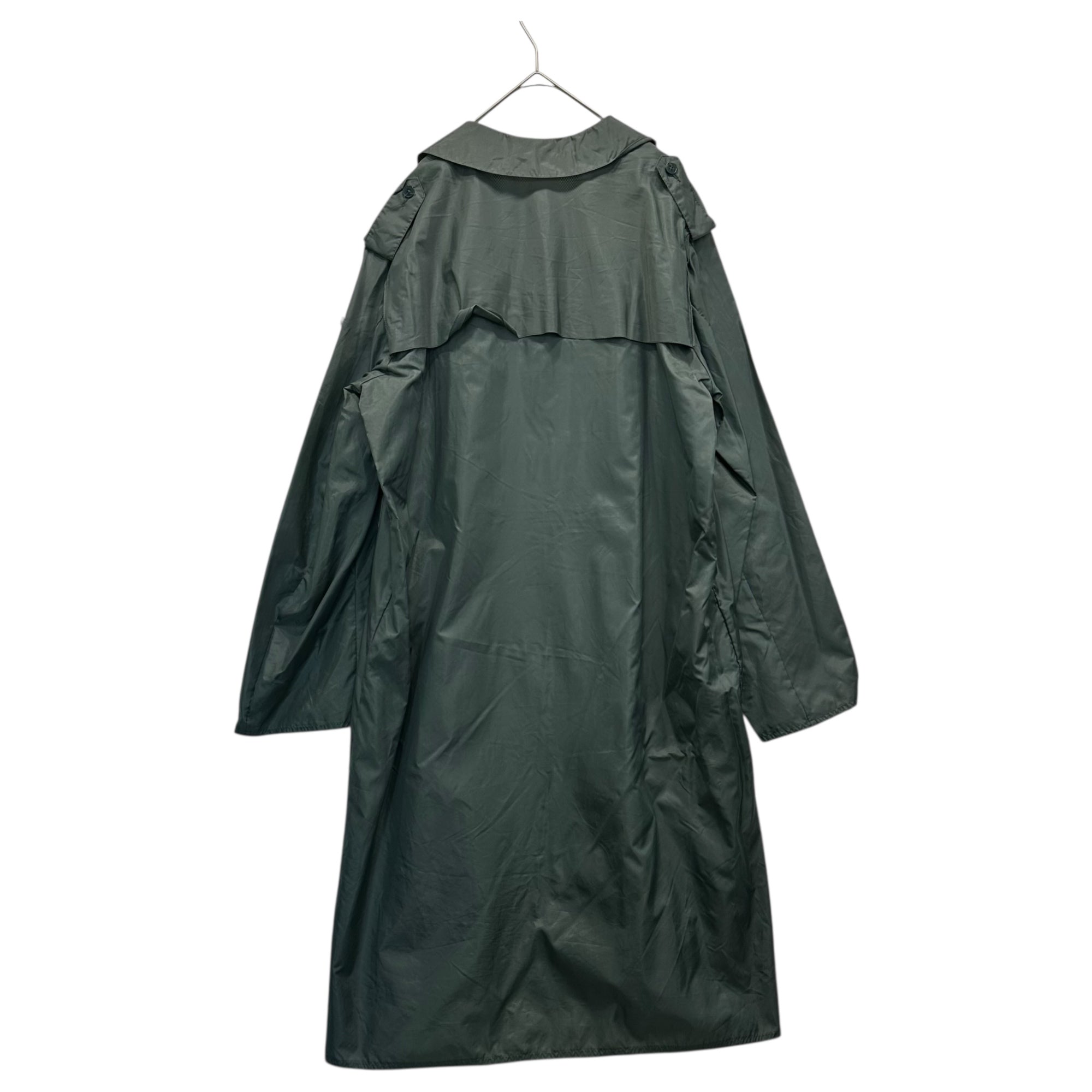 SWISS MILITARY(スイス軍) 80's Packsible Rain Coat パッカブル レイン コート 46(M程度) オリーブ 80年代 ヴィンテージ 1982年 ミリタリー チェスターコート