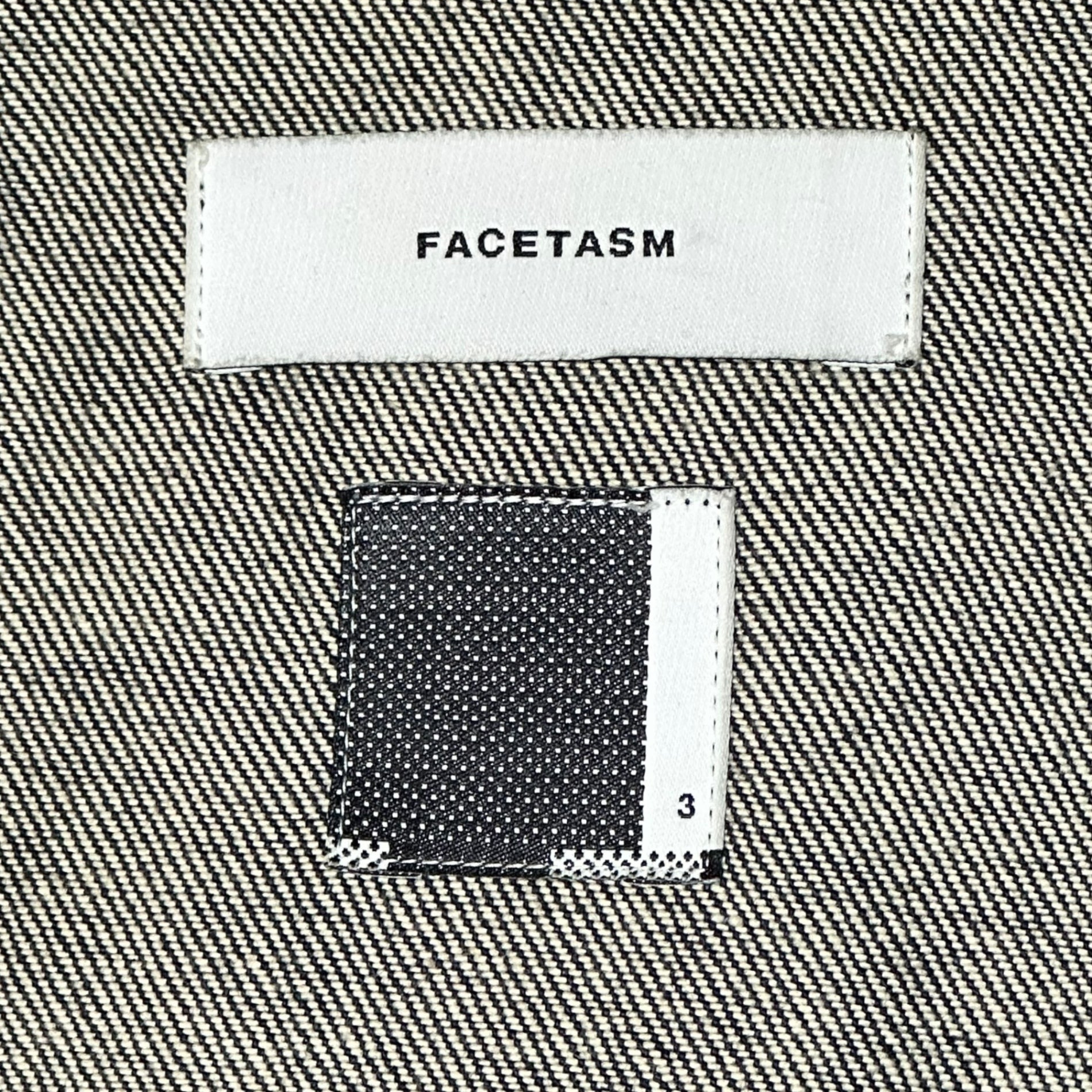 FACETASM(ファセッタズム) RIB DENIM JACKET リブ デニム ジャケット ZUK-6220-06 3 インディゴ 著名人着用モデル トラッカー