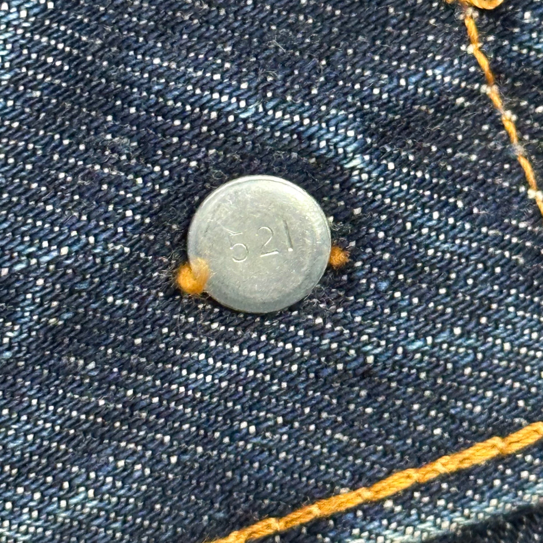 Levi's(リーバイス) 1967~1969’s 70505 Big E Denim Jacket ヴィンテージ デニム ジャケット 表記消(40~42程度) インディゴ 60's ボタン裏521 4th