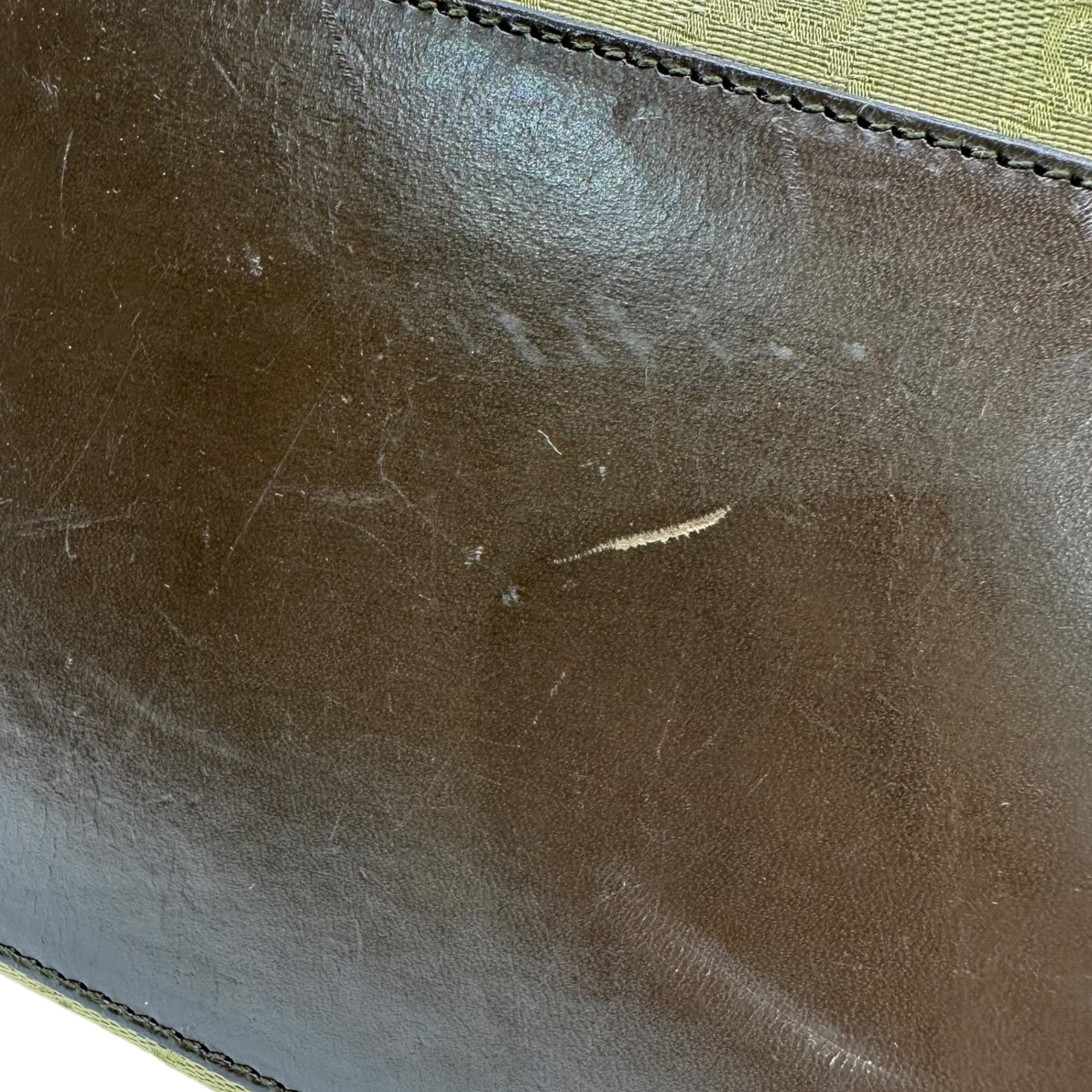 GUCCI(グッチ) GG Canvas Tote Bag GG キャンバス レザー トート バッグ 31243 ベージュ×ブラウン