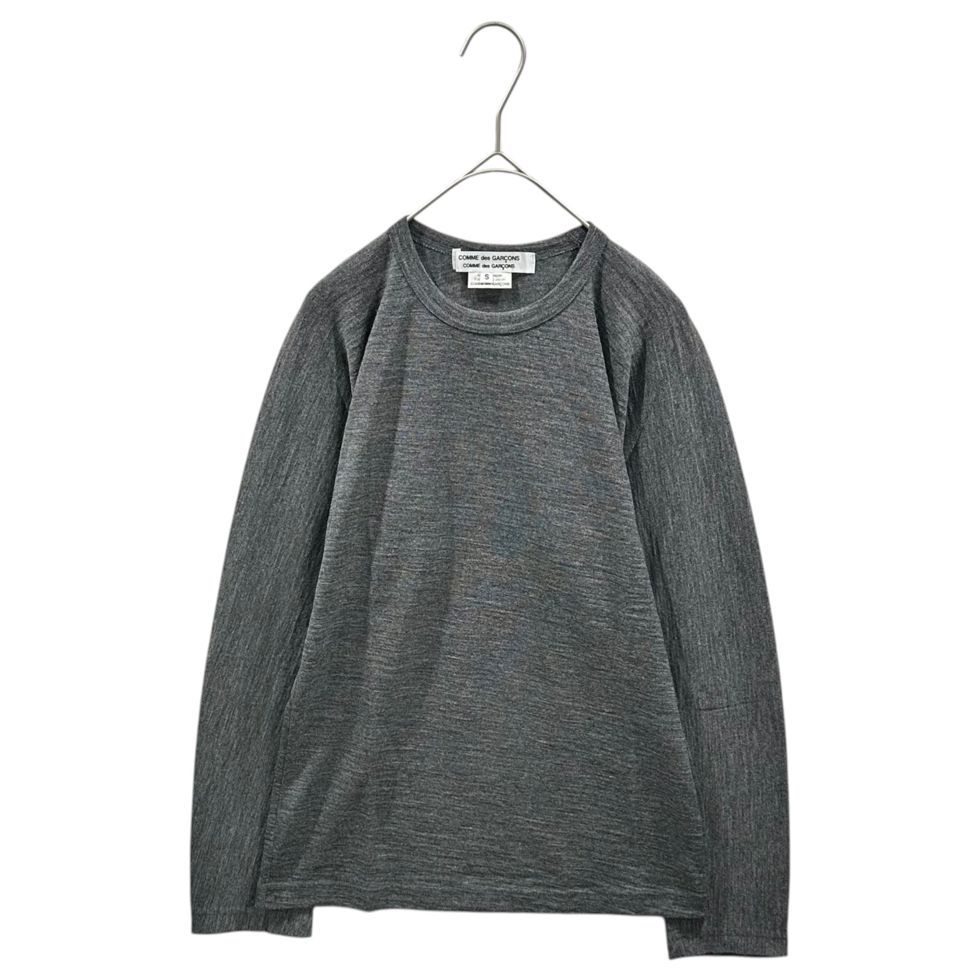COMME des GARCONS COMME des GARCONS(コムデギャルソンコムデギャルソン) 2006AW Wool L/S T-Shirt ウール 長袖 カットソー RR-T015 S グレー AD2006 00's