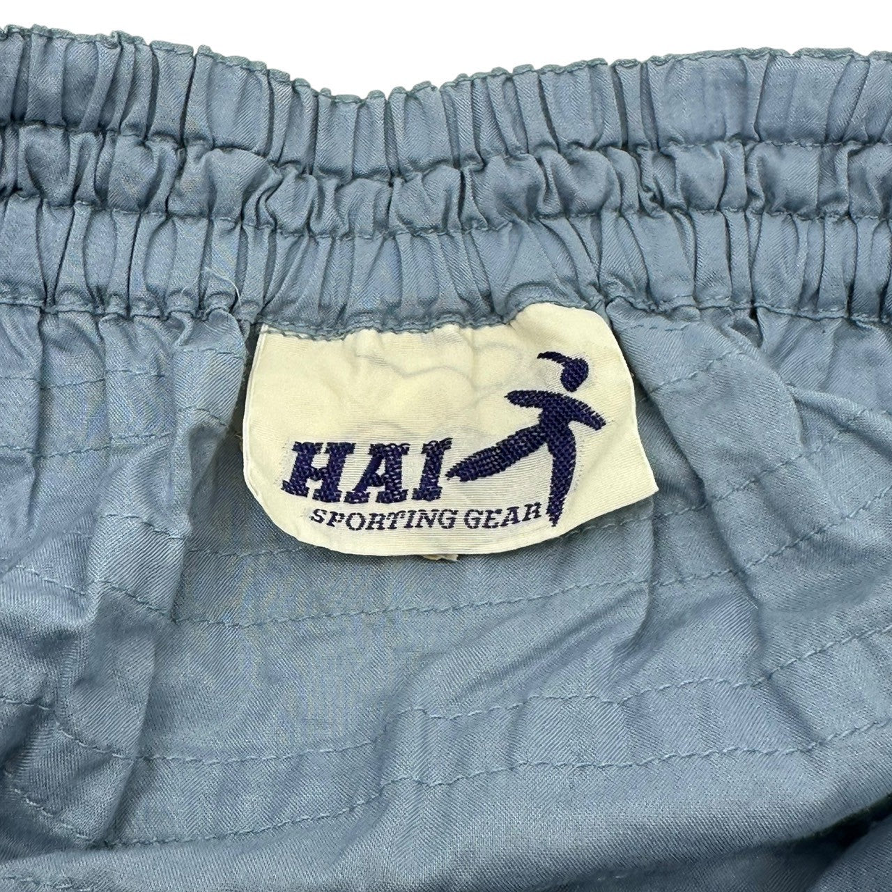 HAI SPORTING GEAR ISSEY MIYAKE(ハイスポルティングギア イッセイミヤケ) 80's Striped cotton long skirt 80年代 ボーダー コットン ロング スカート M ブルー