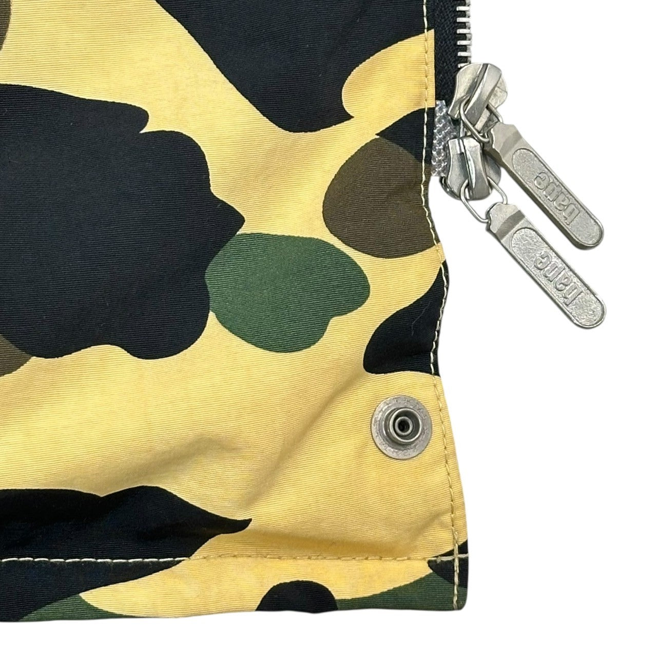 A BATHING APE(アベイシングエイプ) 90's 1st Camo White Goose Down Jacket 90年代 ファースト カモ ホワイト グース ダウン ジャケット M ベージュ