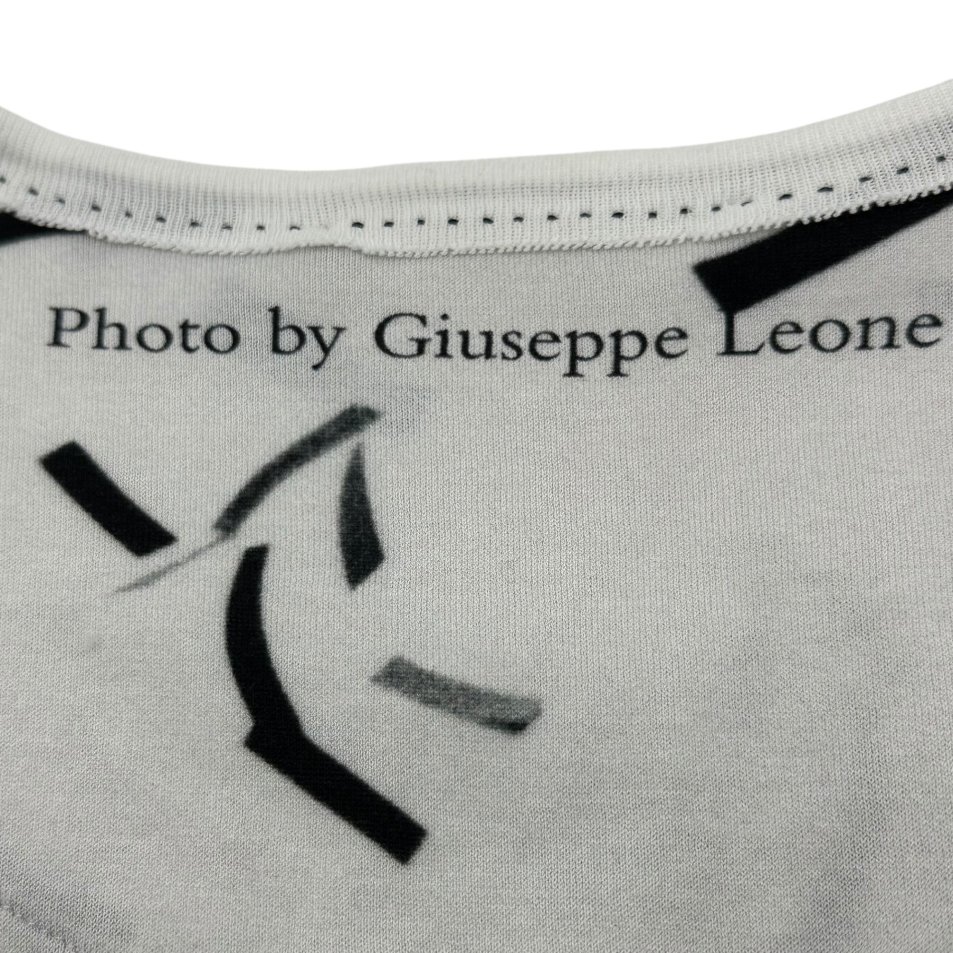DOLCE&GABBANA(ドルチェ&ガッバーナドルガバ) ”Giuseppe Leone” Photo Tee ジュゼッペ レオーネ フォト Tシャツ G8HM0T 44(XS程度) ホワイト×ブラック 景色 馬 写真家