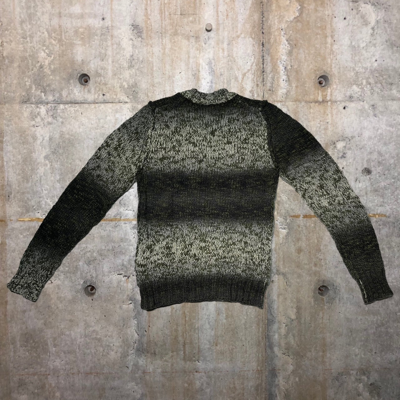 DOLCE&GABBANA(ドルチェ&ガッバーナドルガバ) ローゲージグラデーションニット/インサイドアウト/セーター 44(Sサイズ程度) グリーン ドルチェアンドガッバーナ